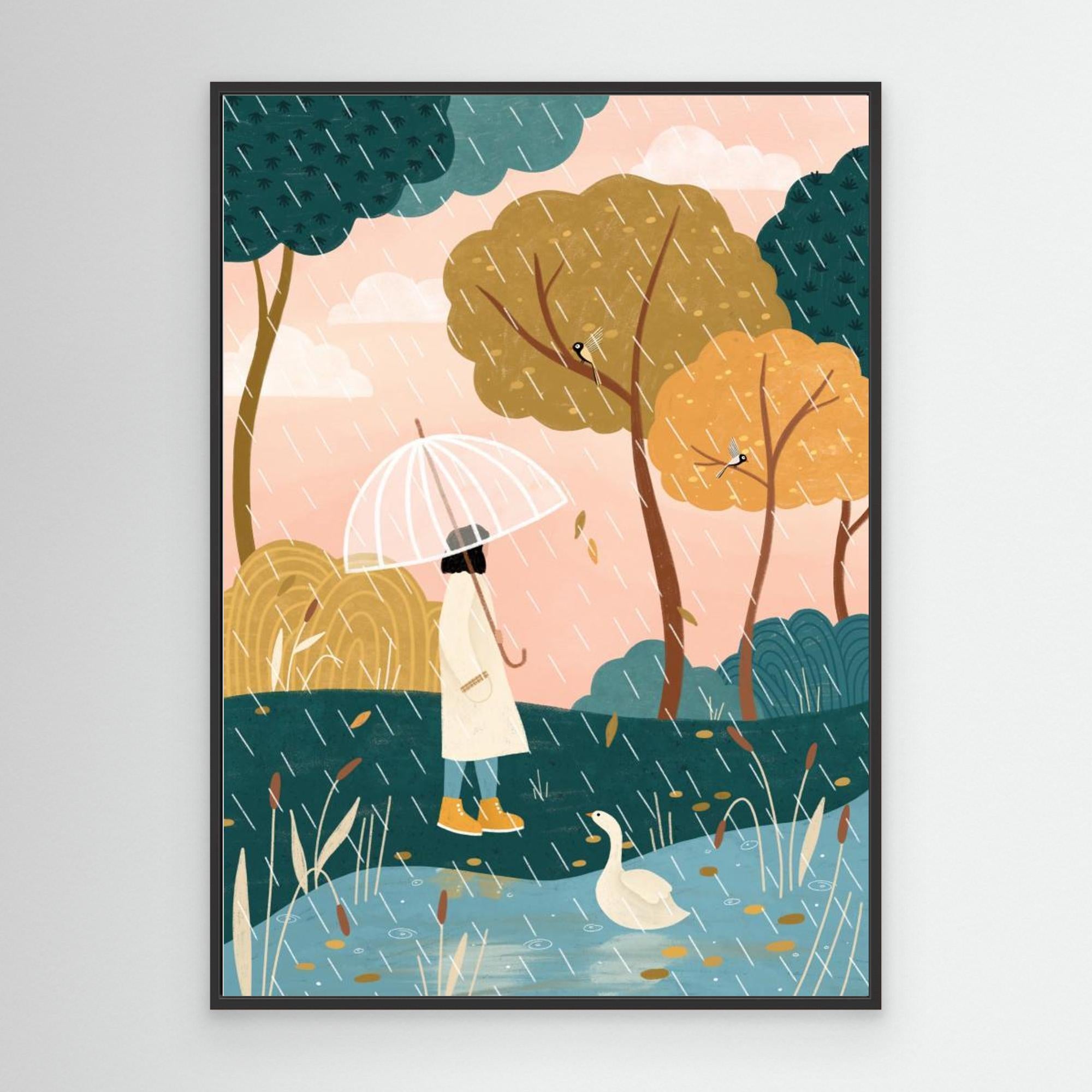 Autumn Walk by Bea Müller Canvas