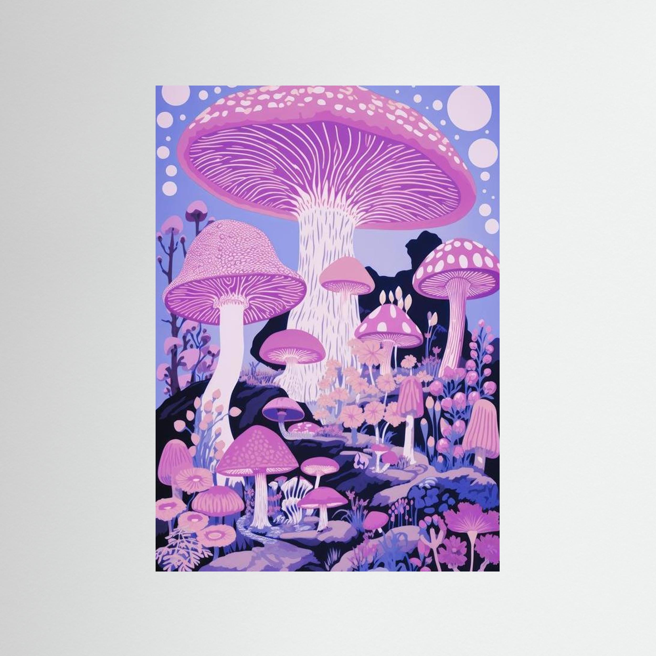 Mushroom village by The Frame Gain Fine Art Paper