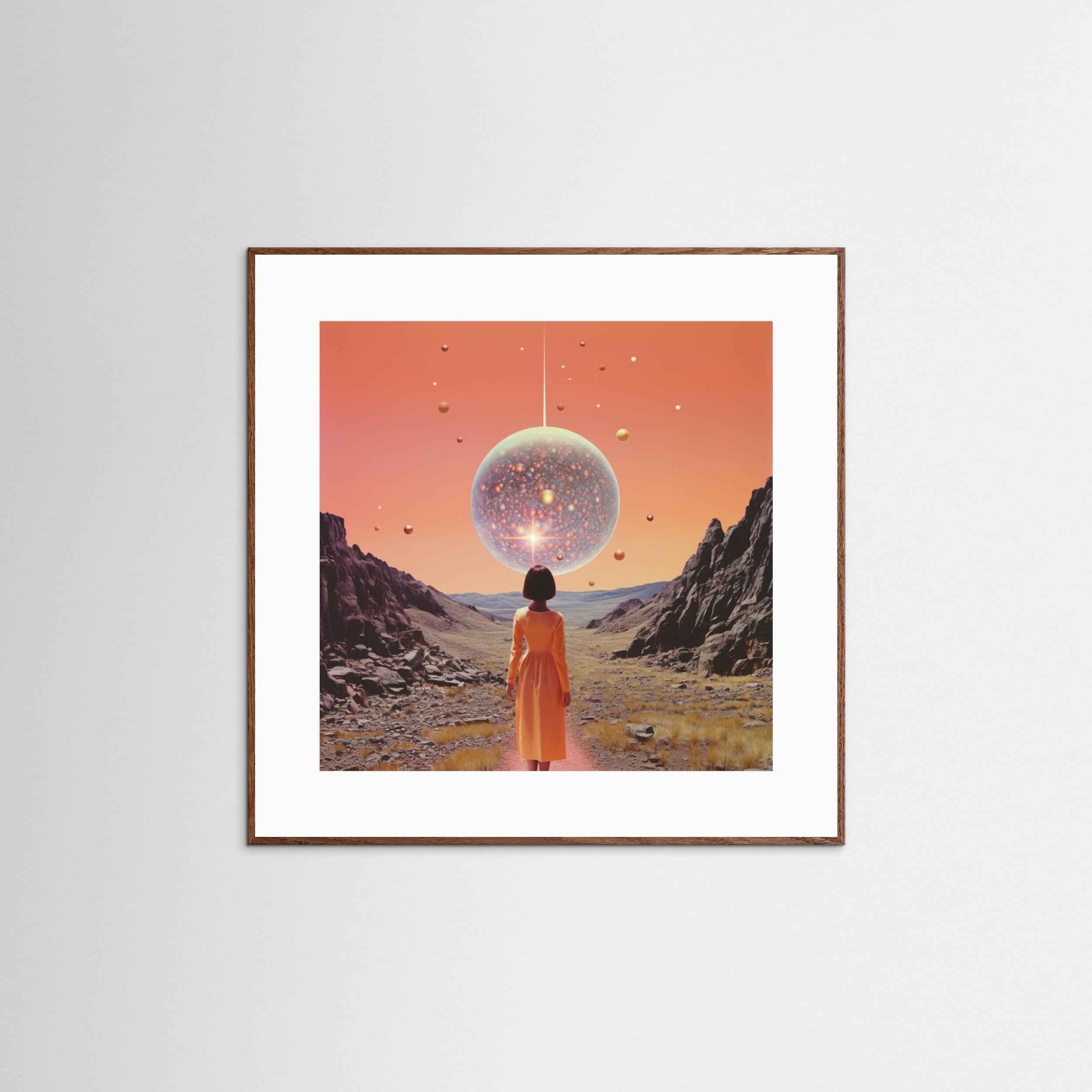 A Space Disco Collage Art by Samantha Hearn Fine Art Paper 