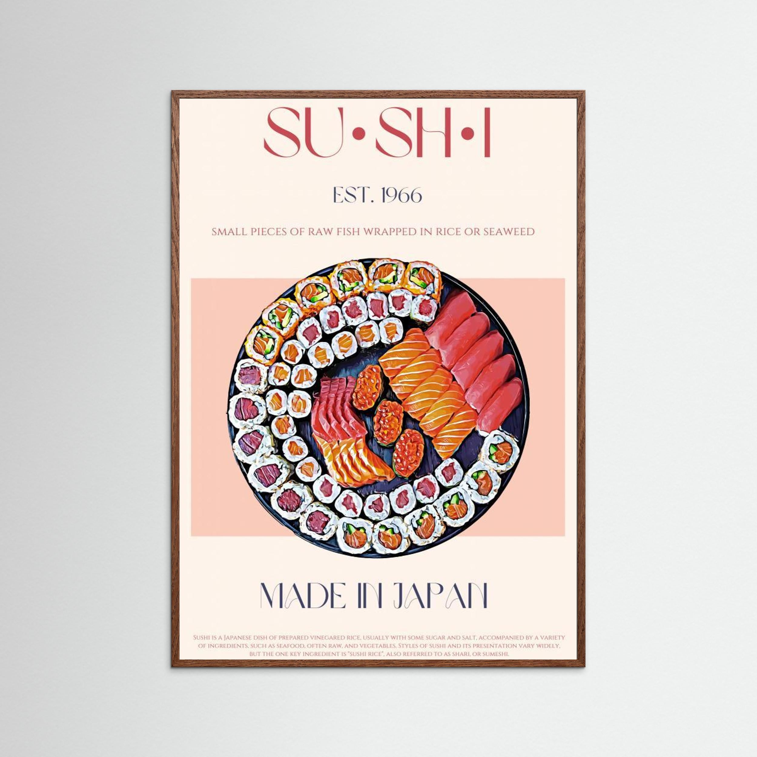 Sushi by Nazma Khokhar Fine Art Paper 
