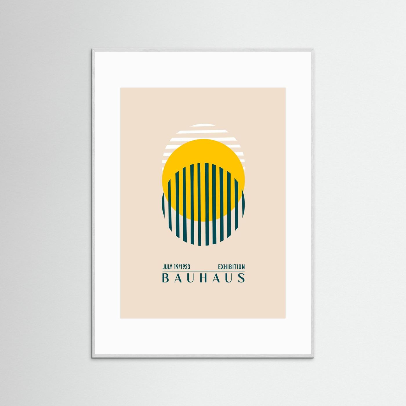 Bauhaus Sari Kure by Emel Tunaboylu Fine Art Paper
