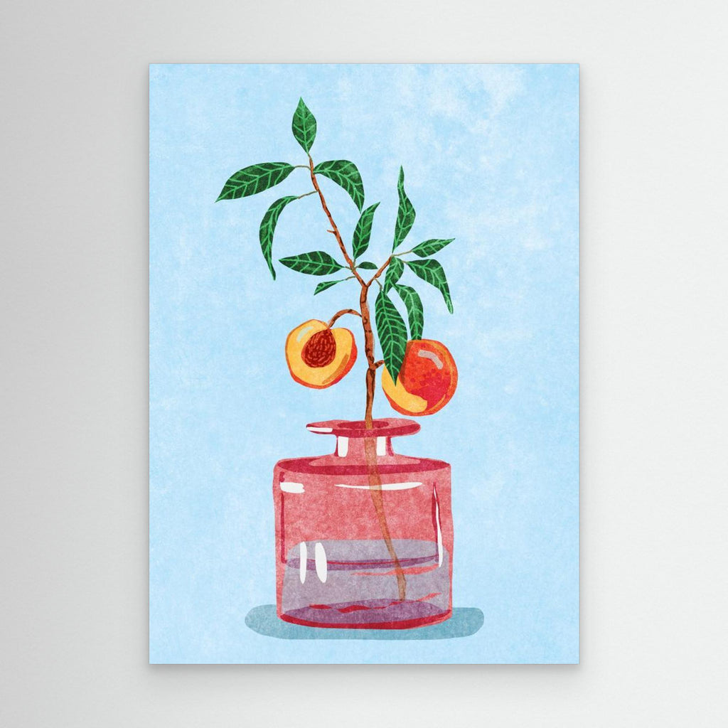 Peach Tree in Vase by Raissa Oltmanns Canvas
