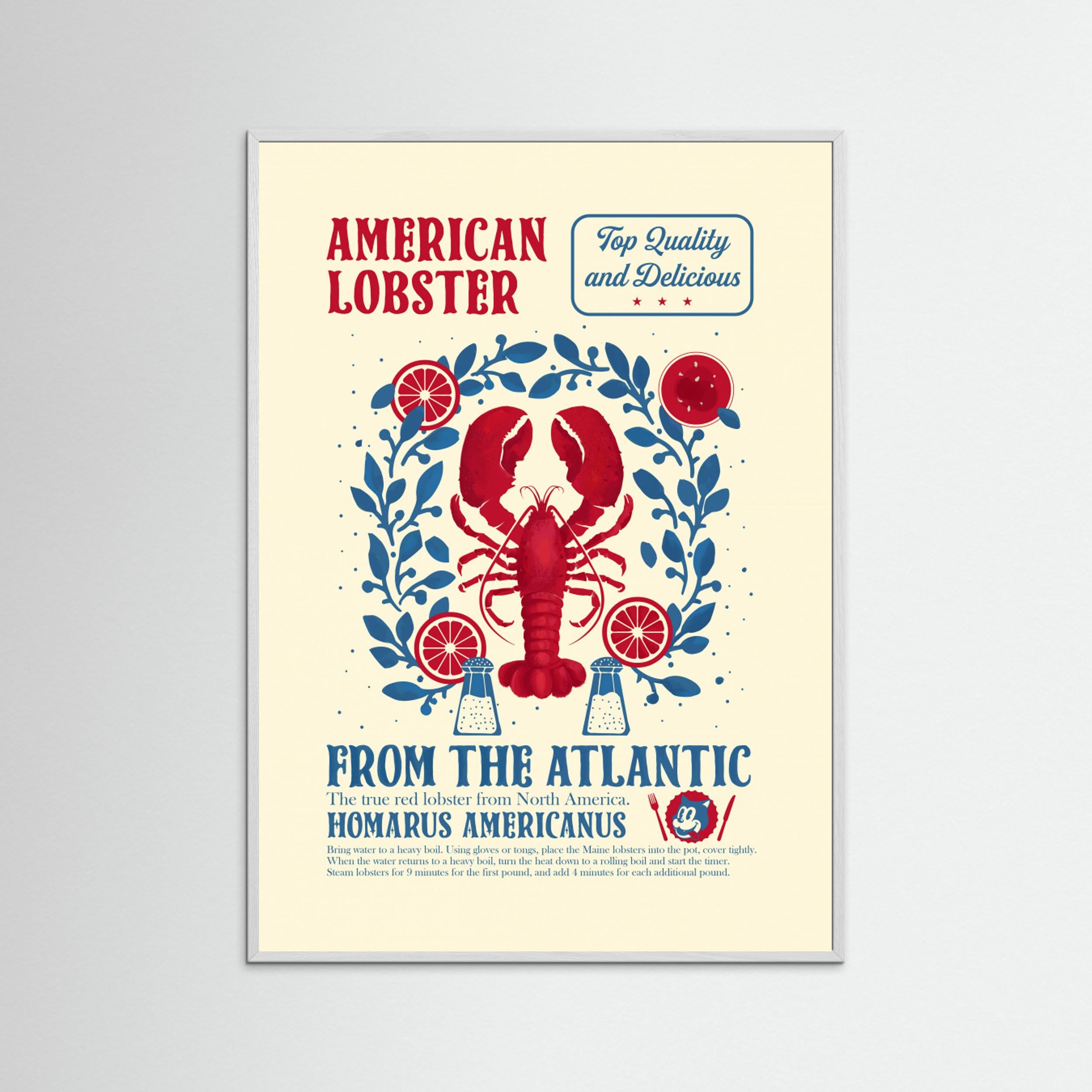 Lobster kitchen print by Dion Gem