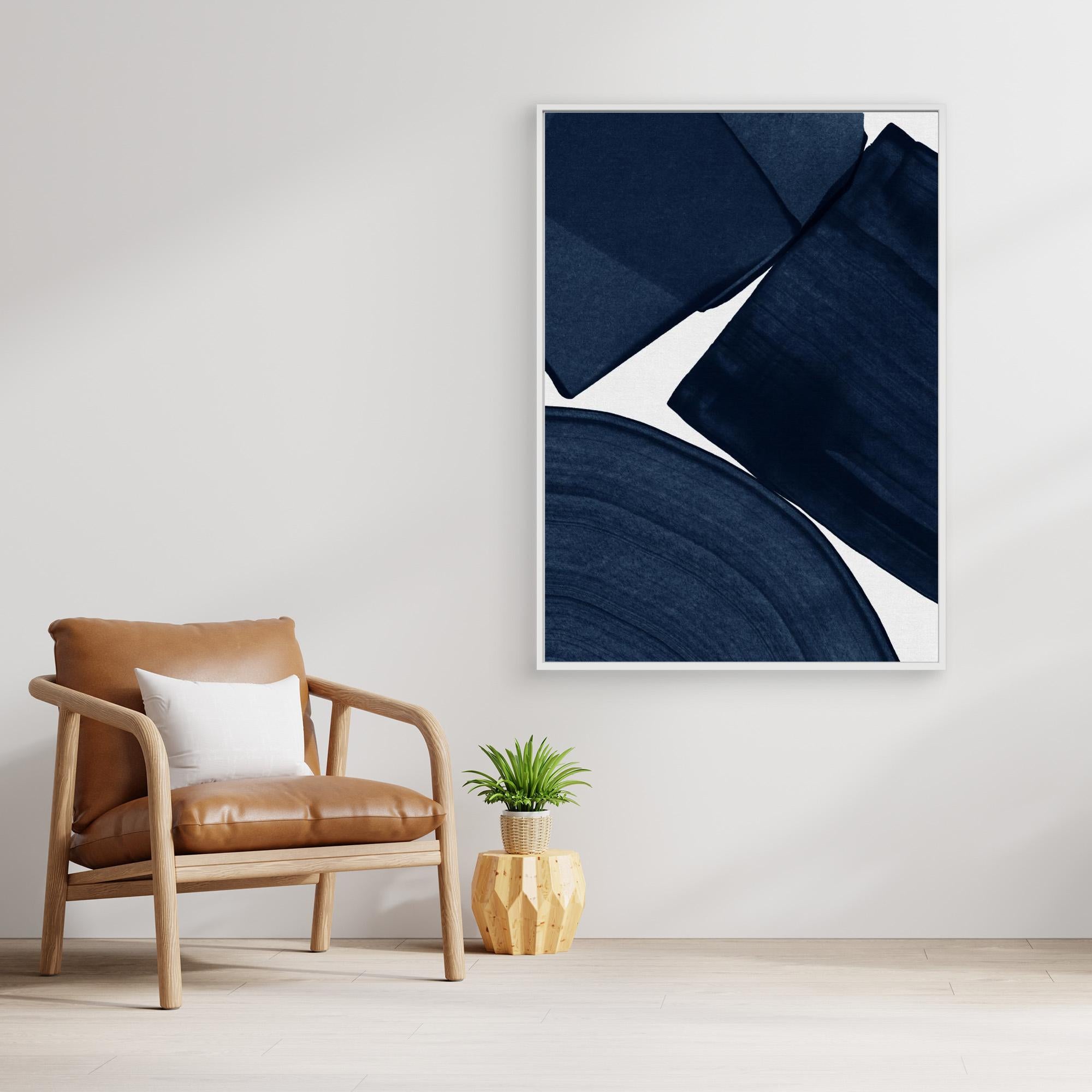 Minimalist Painting Blue II by Orara Studio