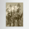Misty Meadow. Abstract Botanical Art No.1 by Dina Dankers  Canvas