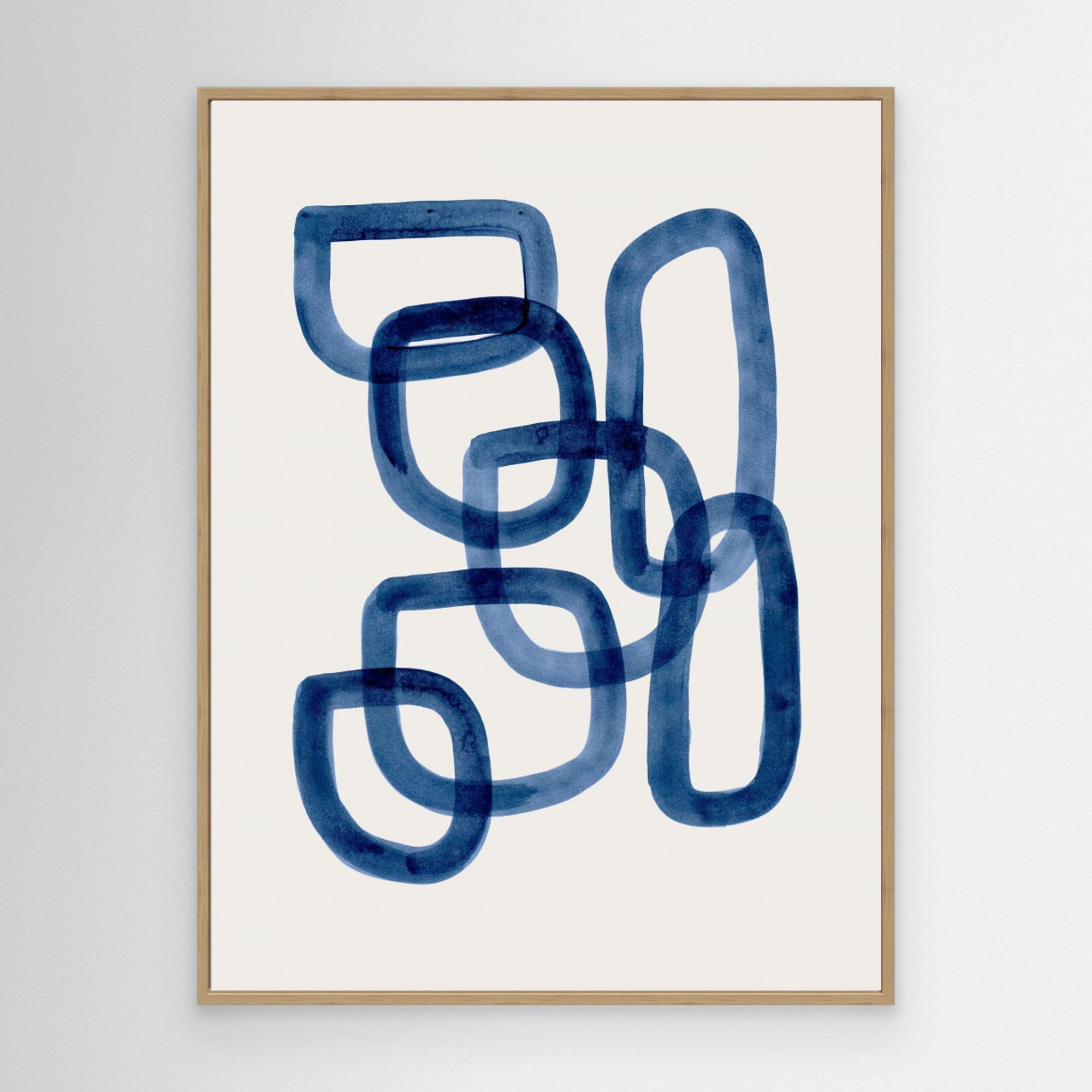 Navy Rings by Ejaaz Haniff  Canvas