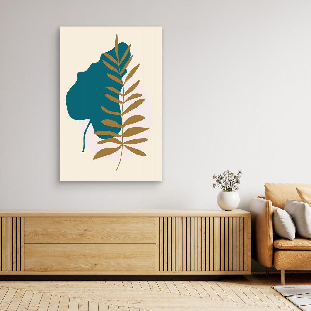 Abstract Botanical Boho Leaves 16 by Dina Dankers Canvas