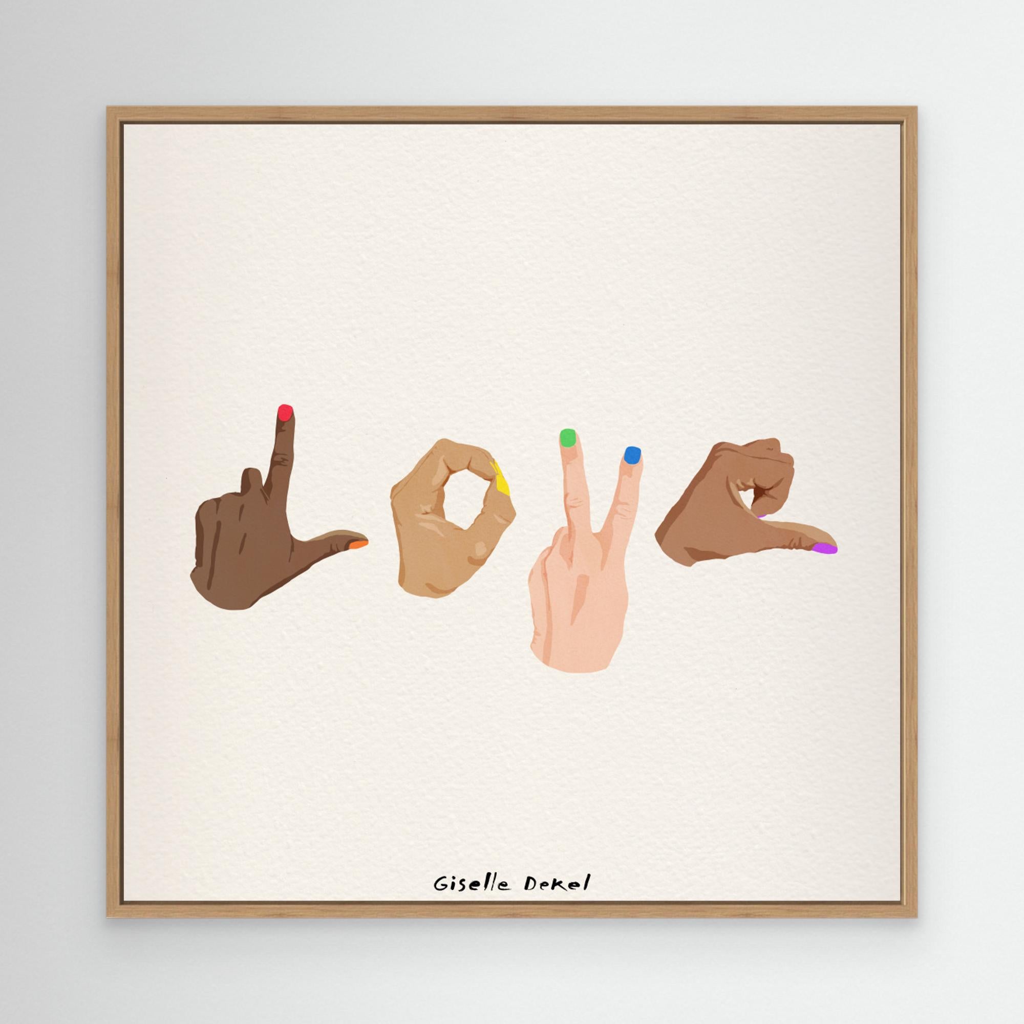 Pride Love by Giselle Dekel Canvas