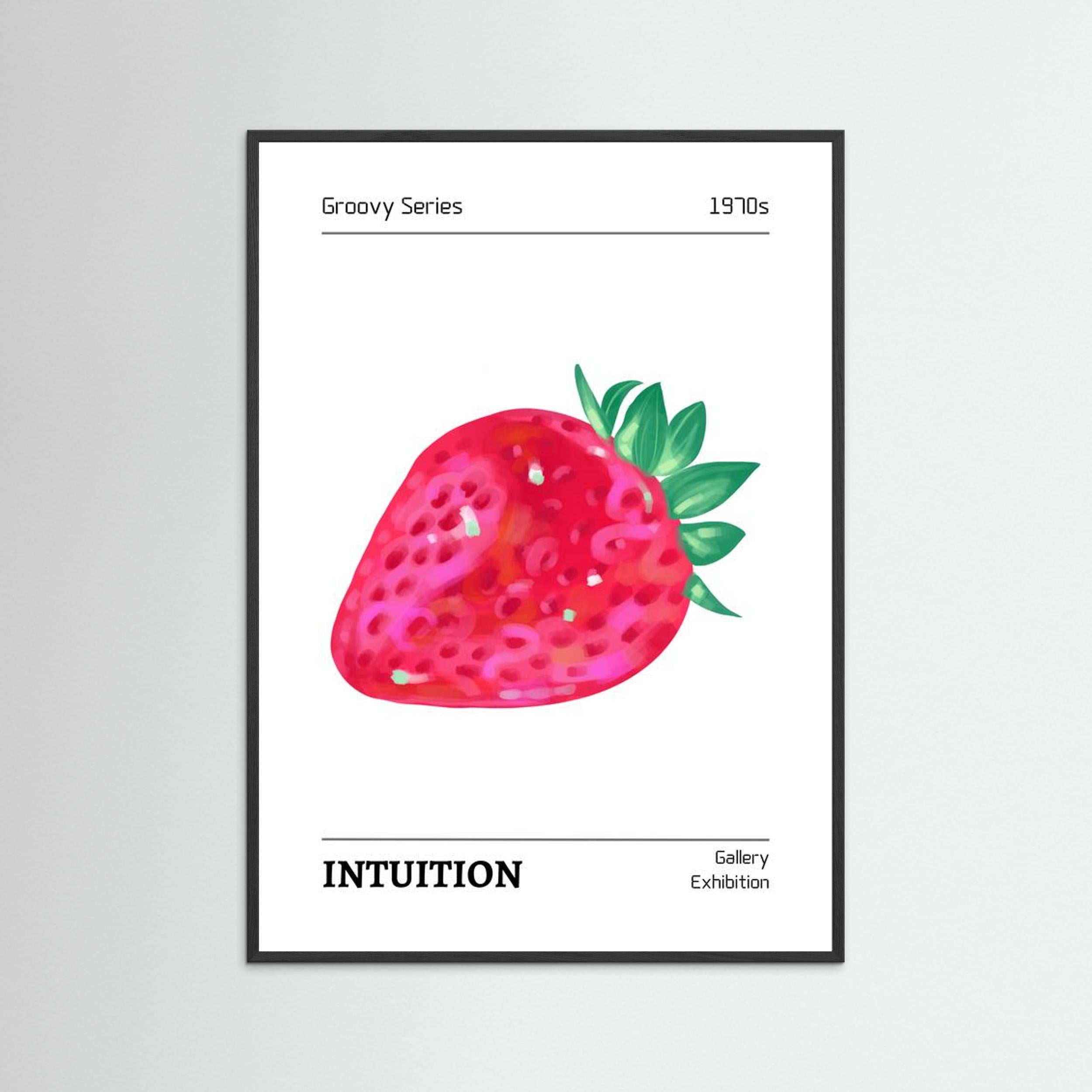 Groovy Series 1970s INTUITION By The Frame Gain Fine Art Paper