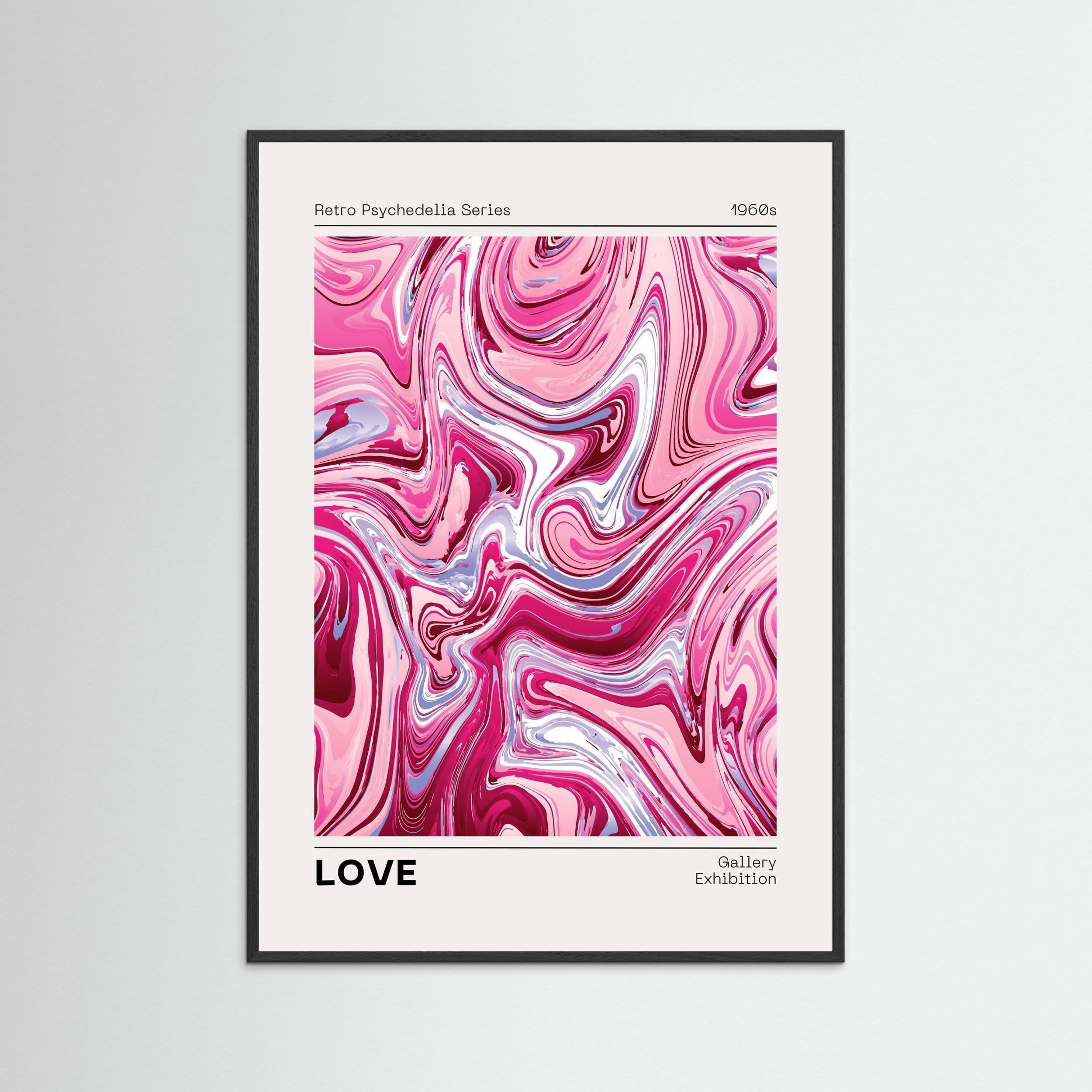 Retro Psychedella Series 1960s LOVE 