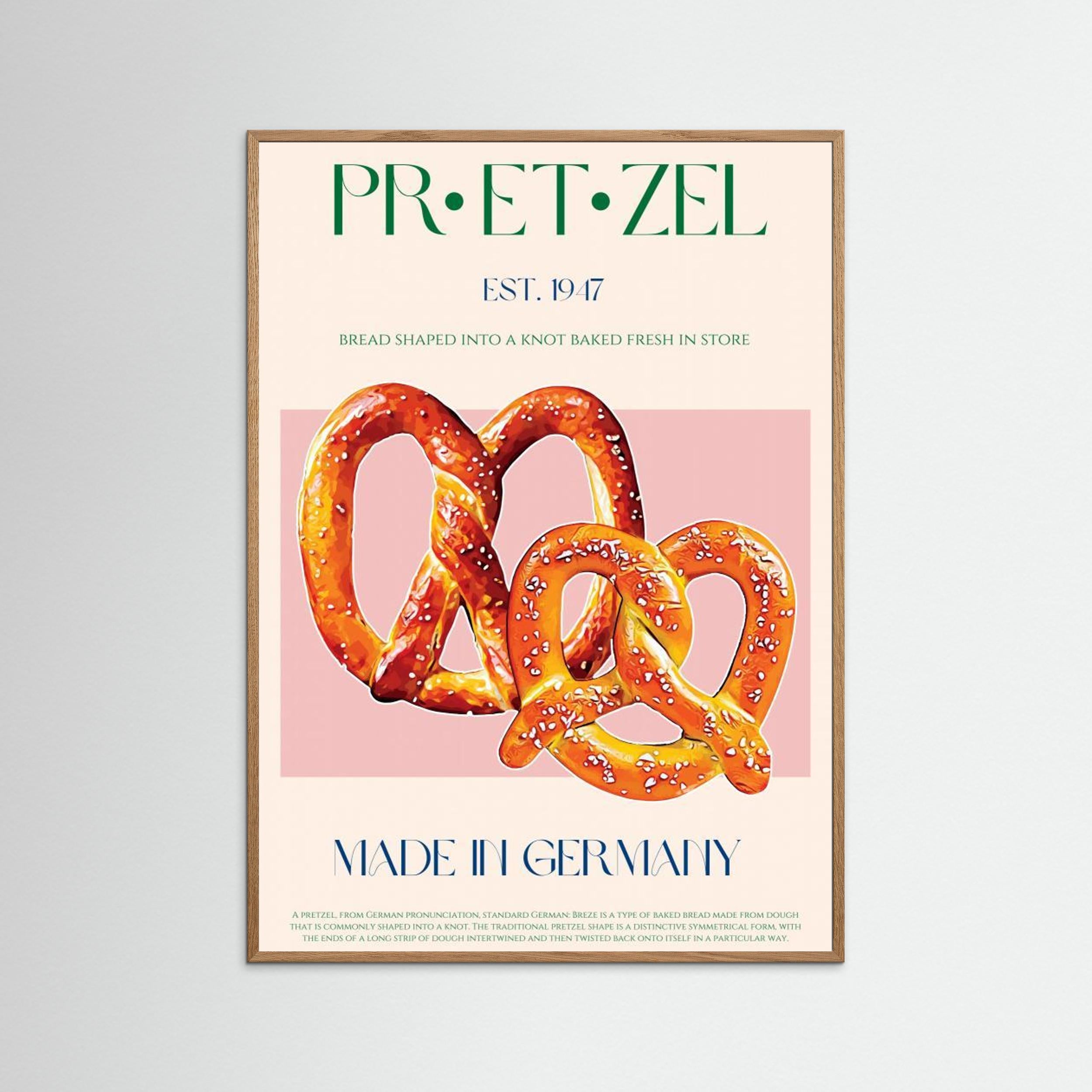 Pretzel Print by Nazma Khokhar Fine Art Paper