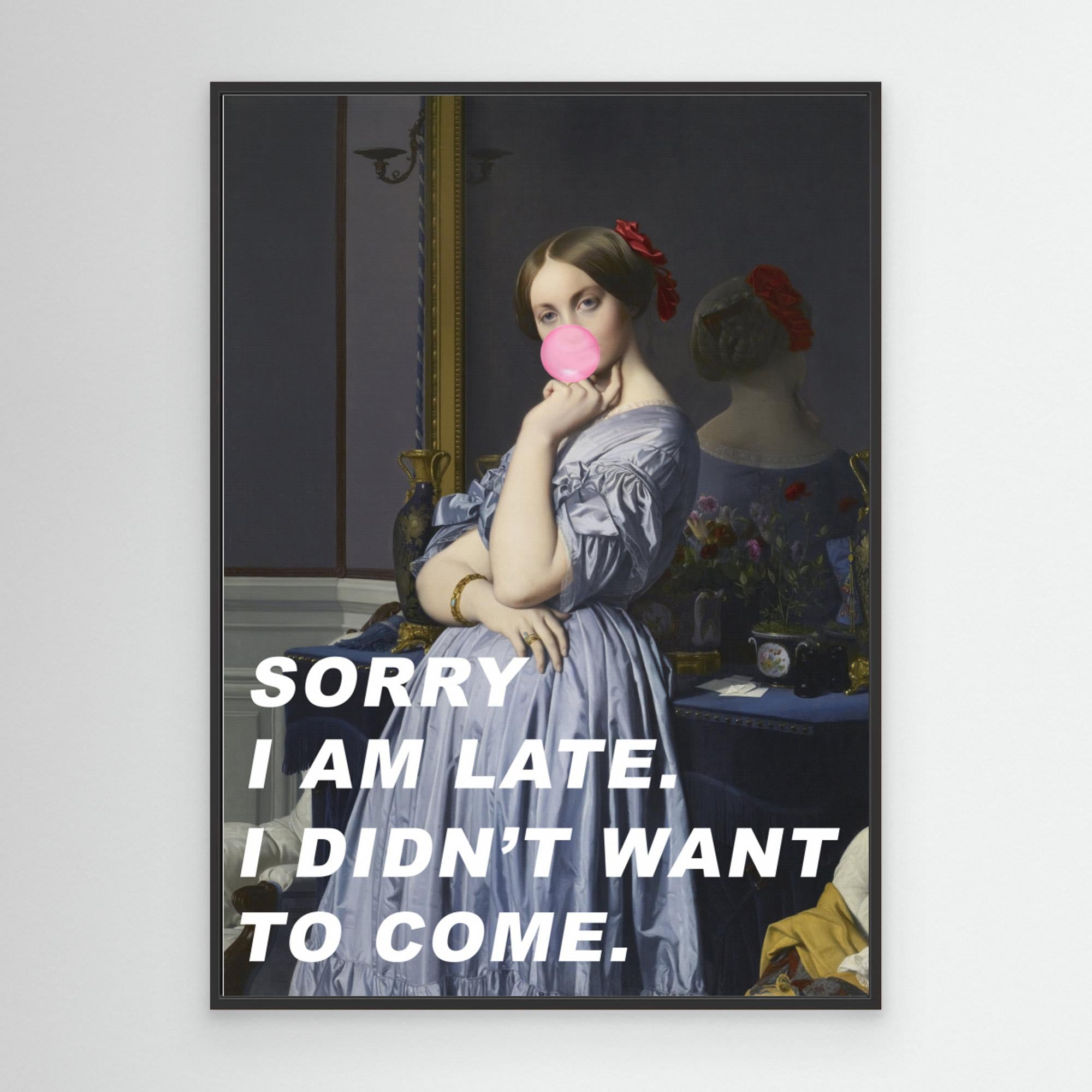 Sorry I Am Late. I Didn't Want To Come. by The Art Concept Canvas