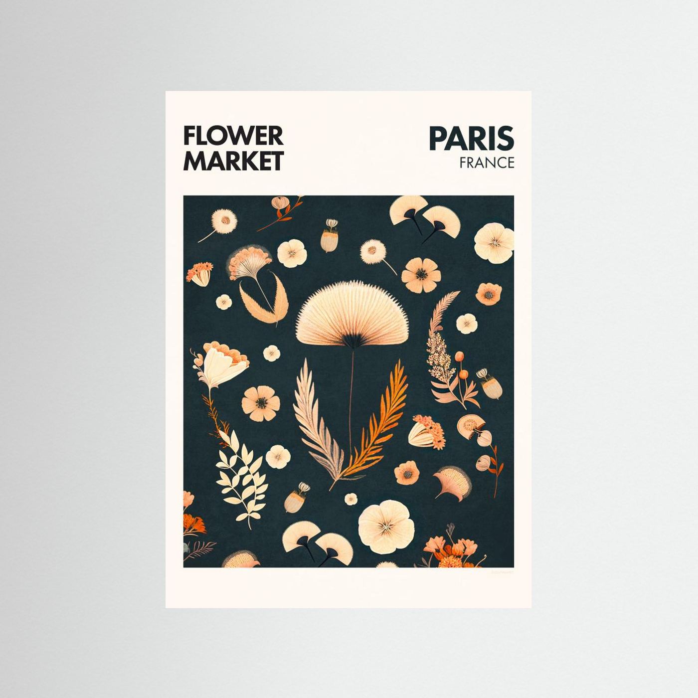 Flower Market - Paris by Emel Tunaboylu Fine Art Paper