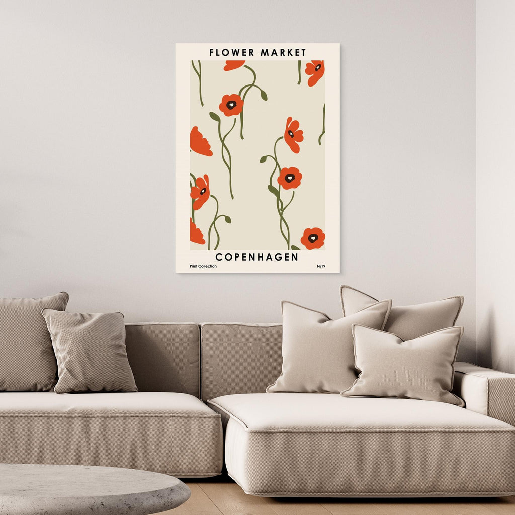 Flower Market Copenhagen by Nktn Canvas