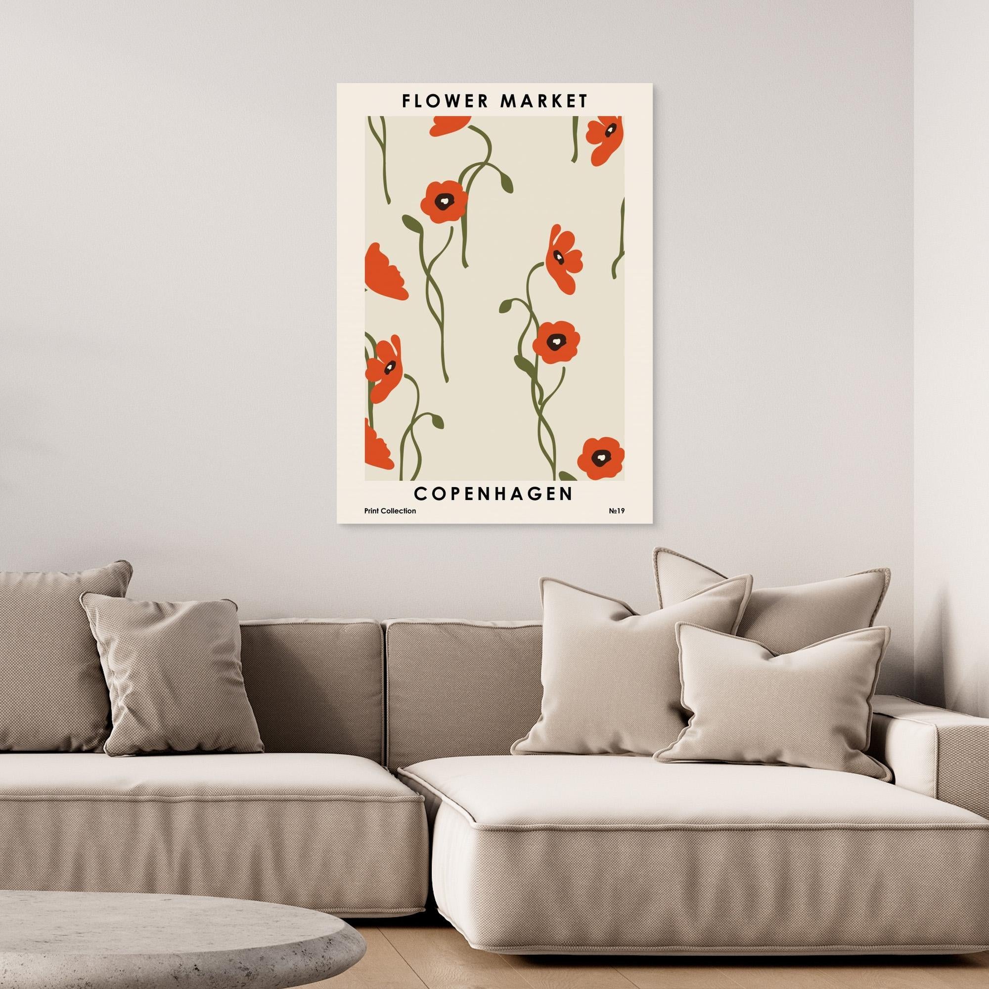 Flower Market Copenhagen by Nktn Canvas