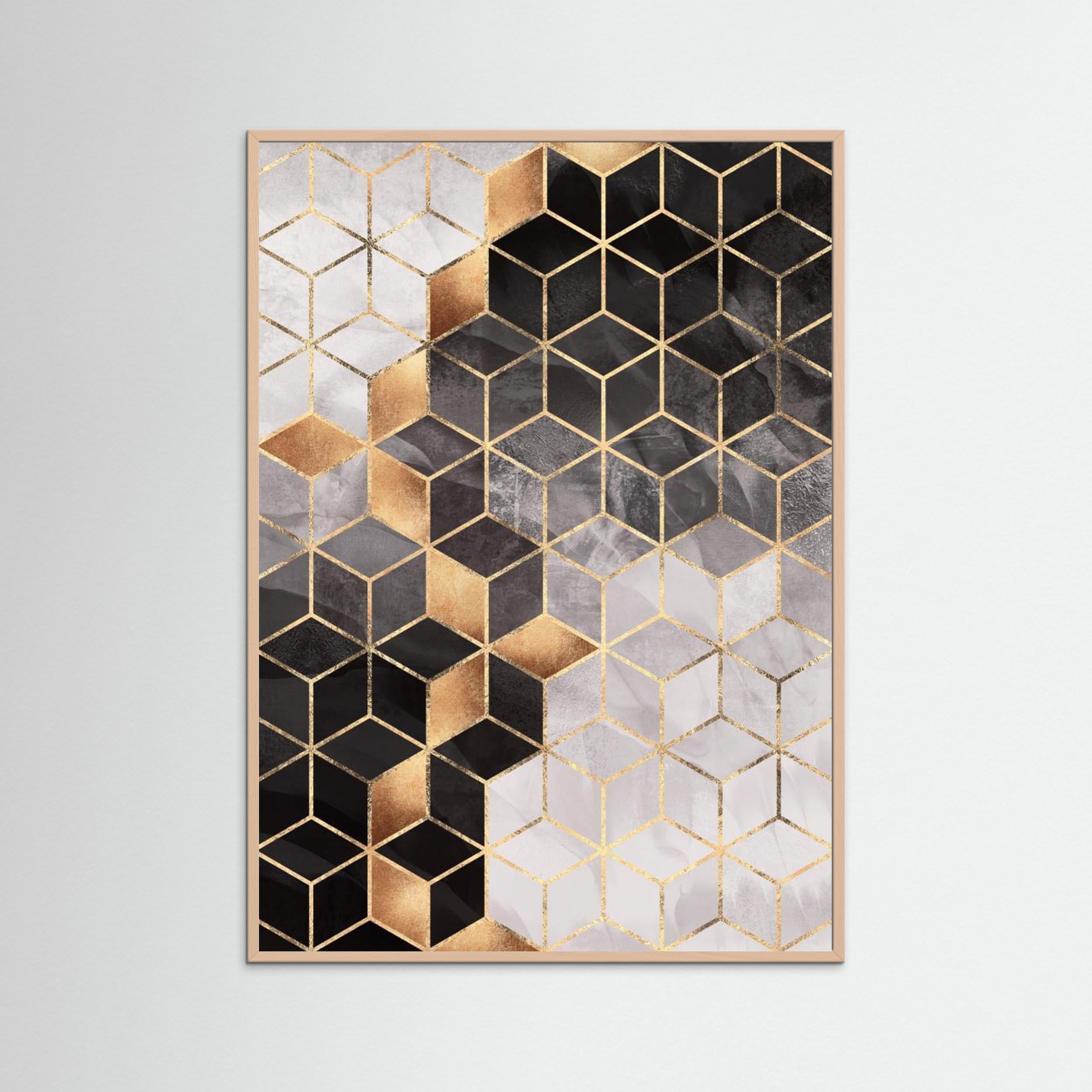 Smoky Cubes by Elisabeth Fredriksson Fine Art Paper 