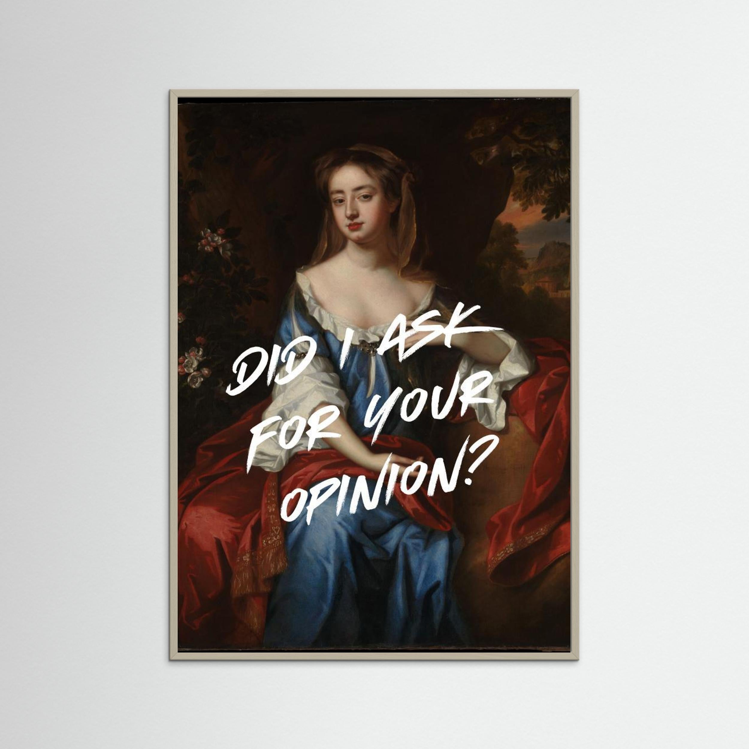 No. Nope. by Athene Fritsch Fine Art Paper 