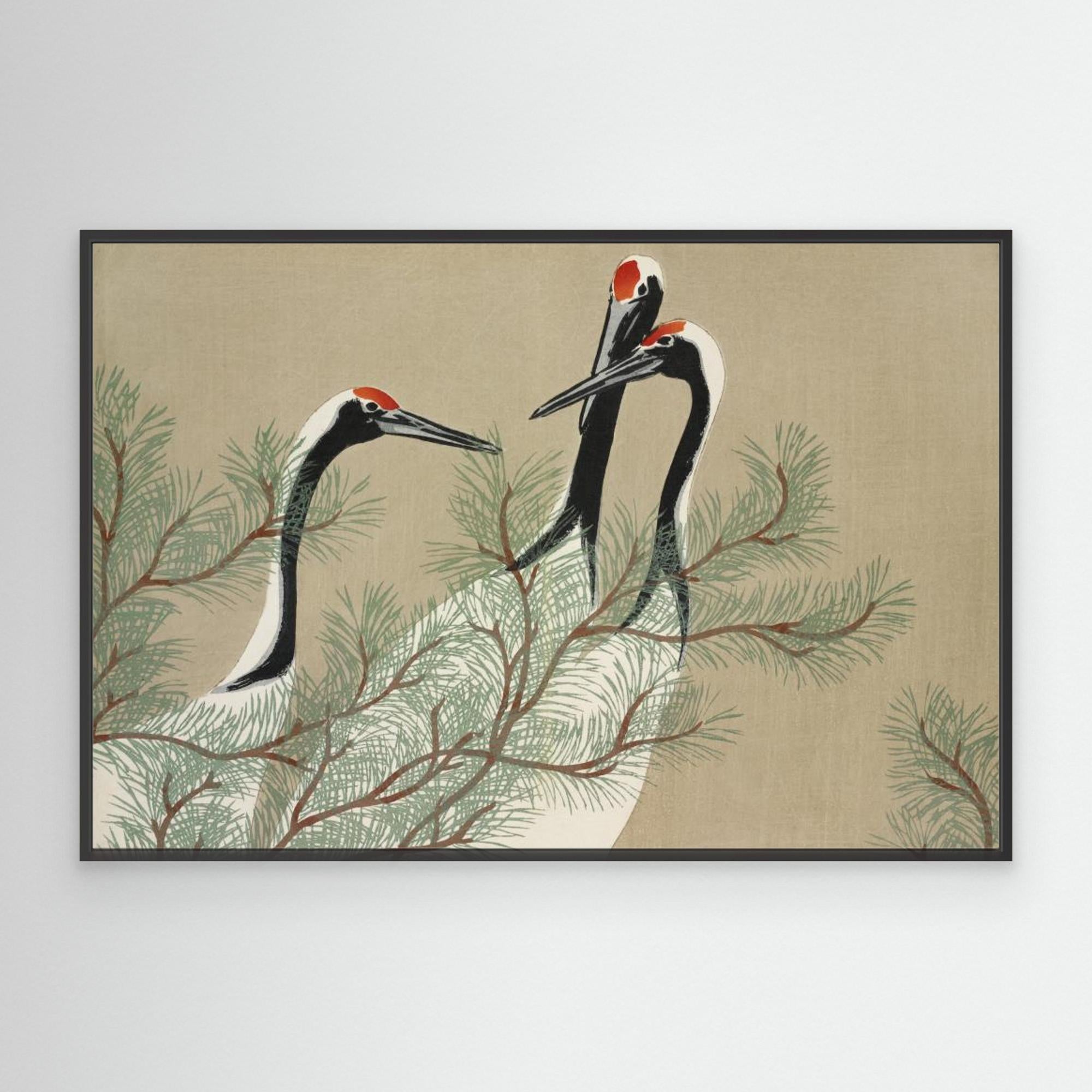 Cranes From Momoyogusa Canvas