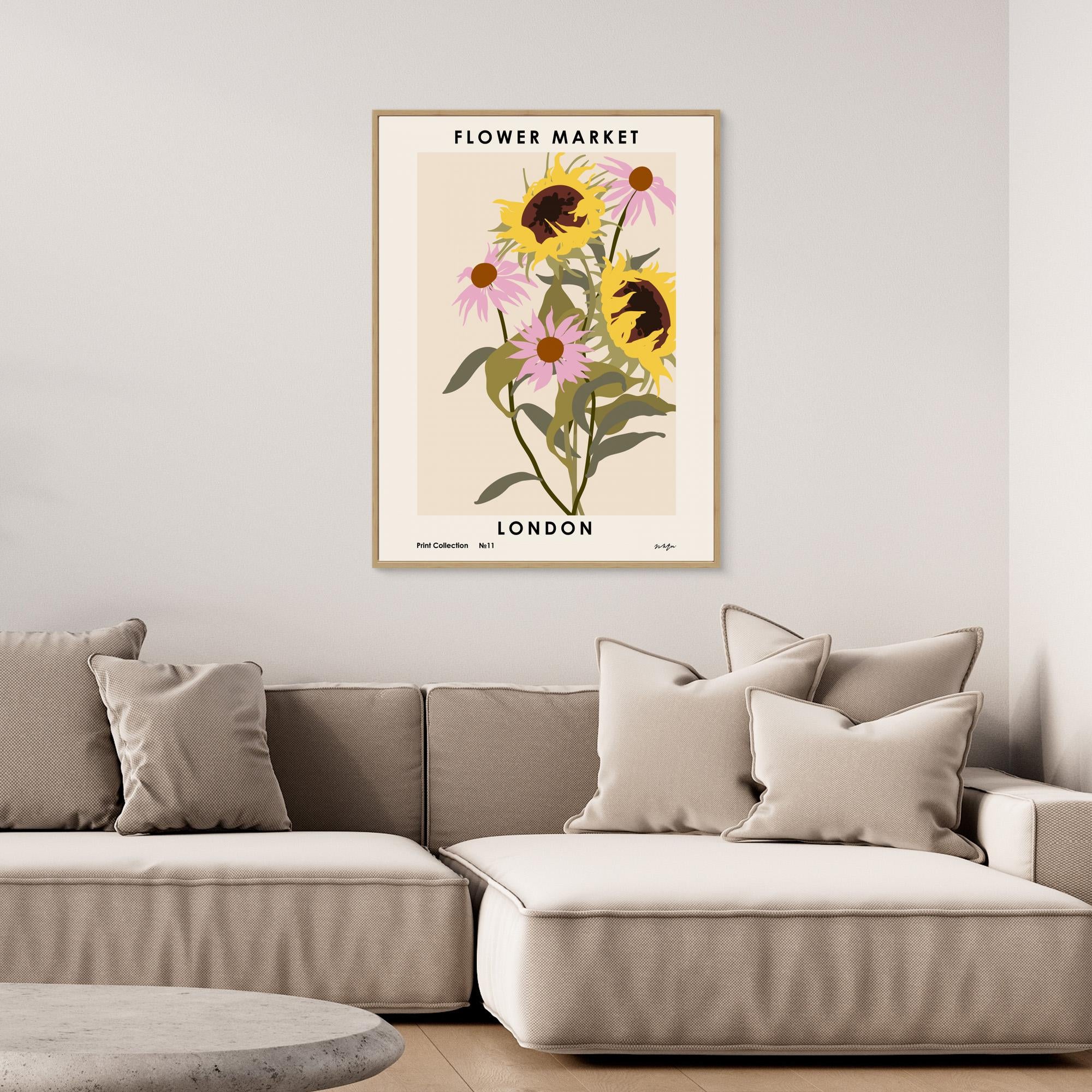 Flower Market. London by Nktn Canvas