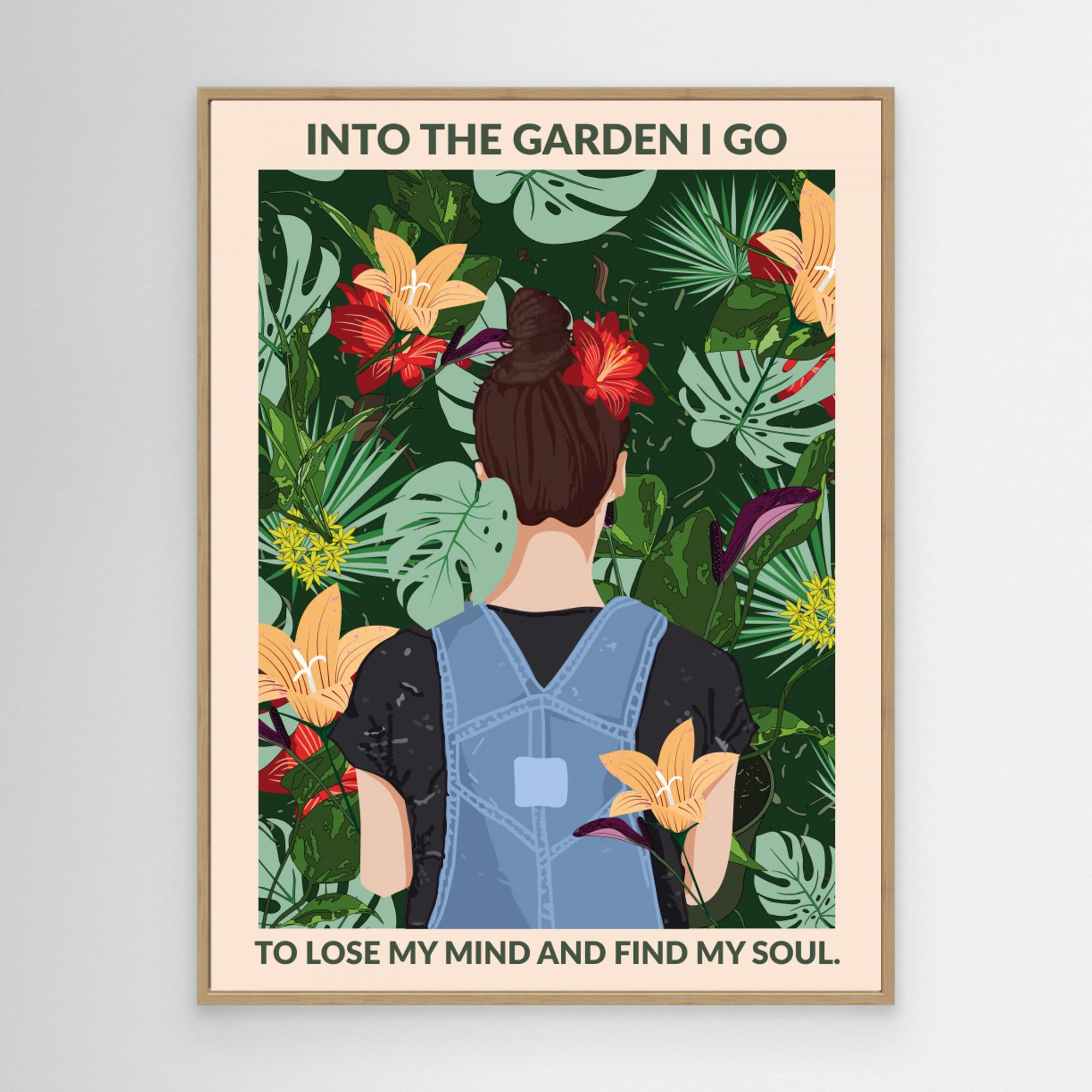 Into the Garden Standard Wall Art by Wall Chart Art Studio