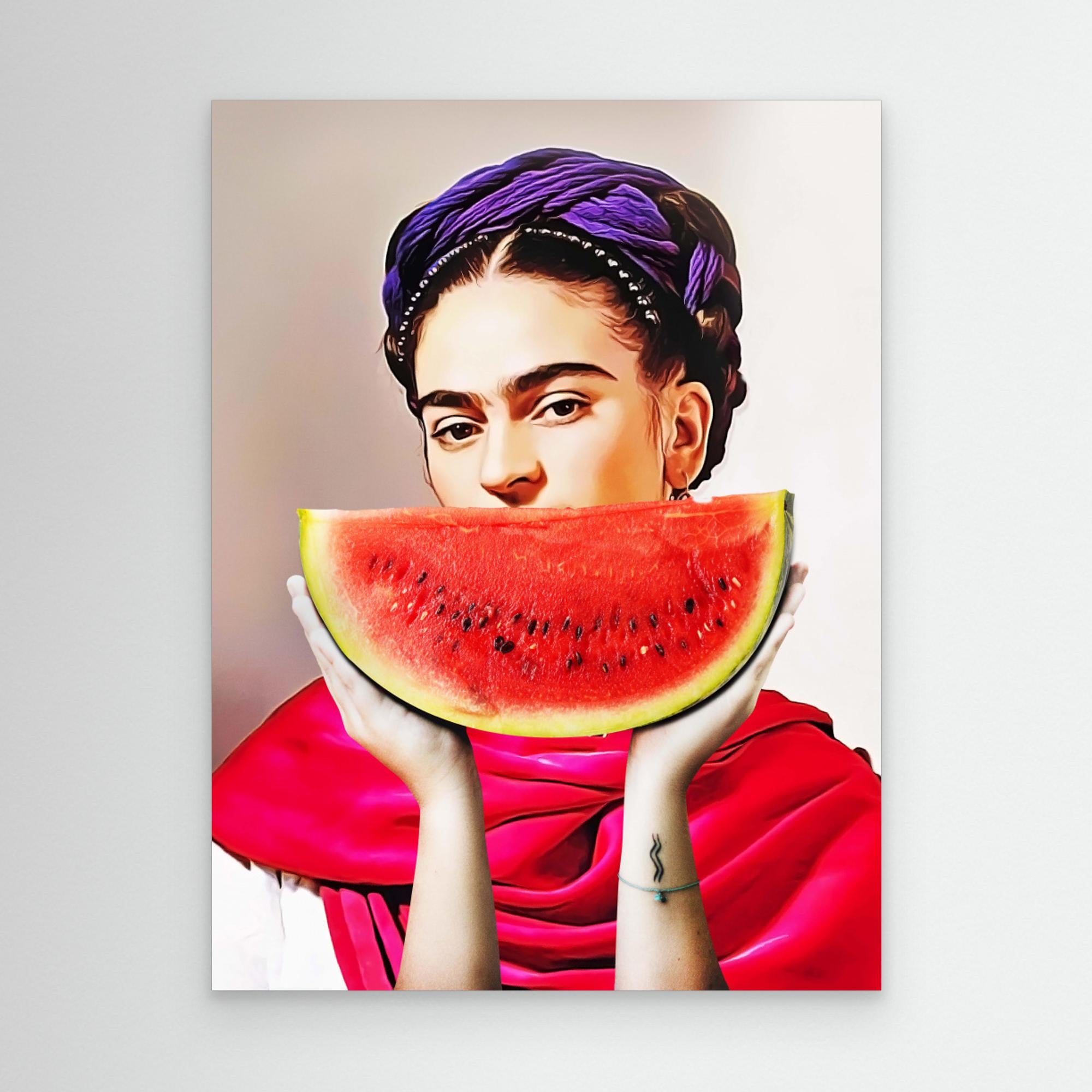 Watermelon Frida by Dikhotomy Canvas