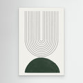 Green Mid Century Modern No.5 by The Miuus Studio Canvas