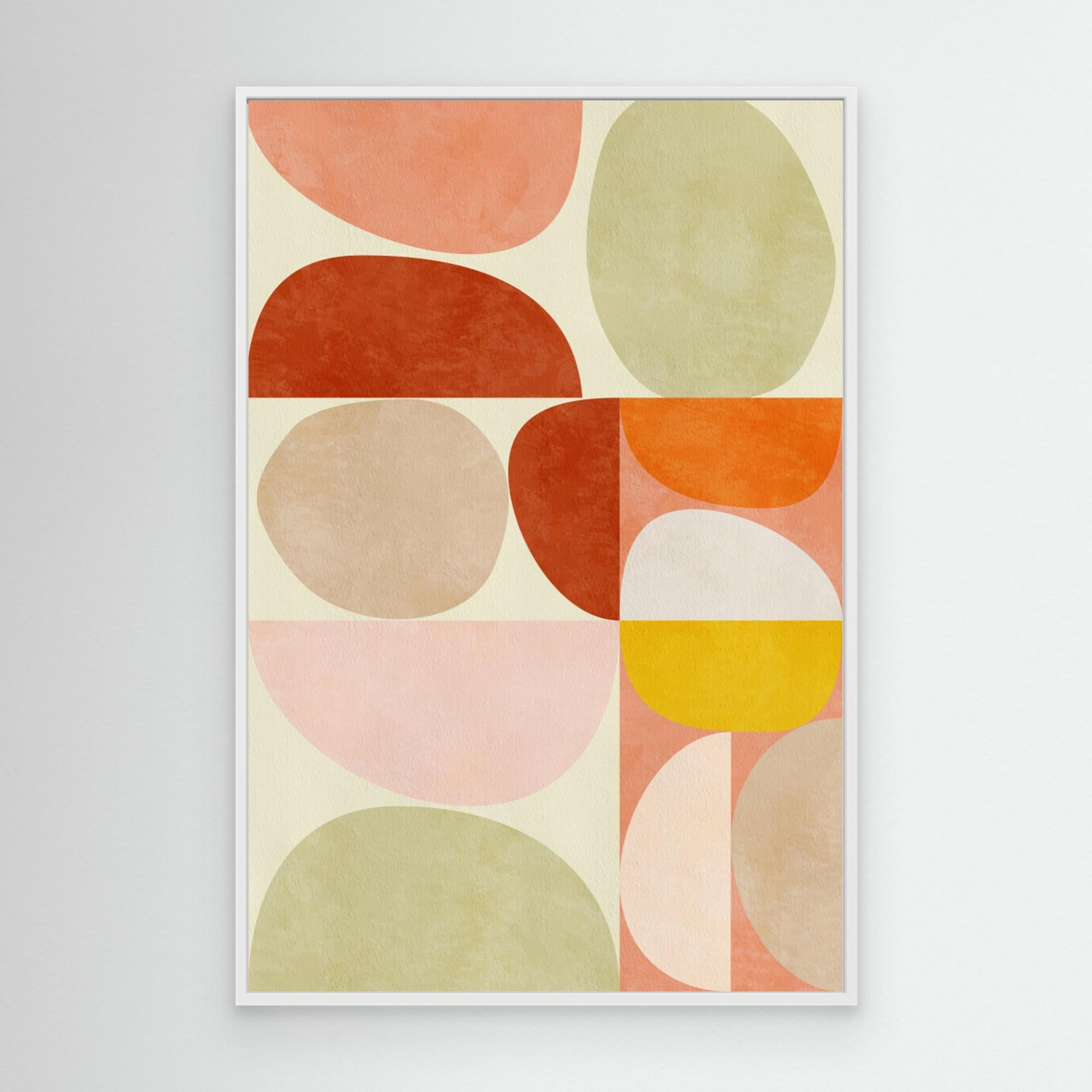 Pastel Geometry by Ana Rut Bre Canvas