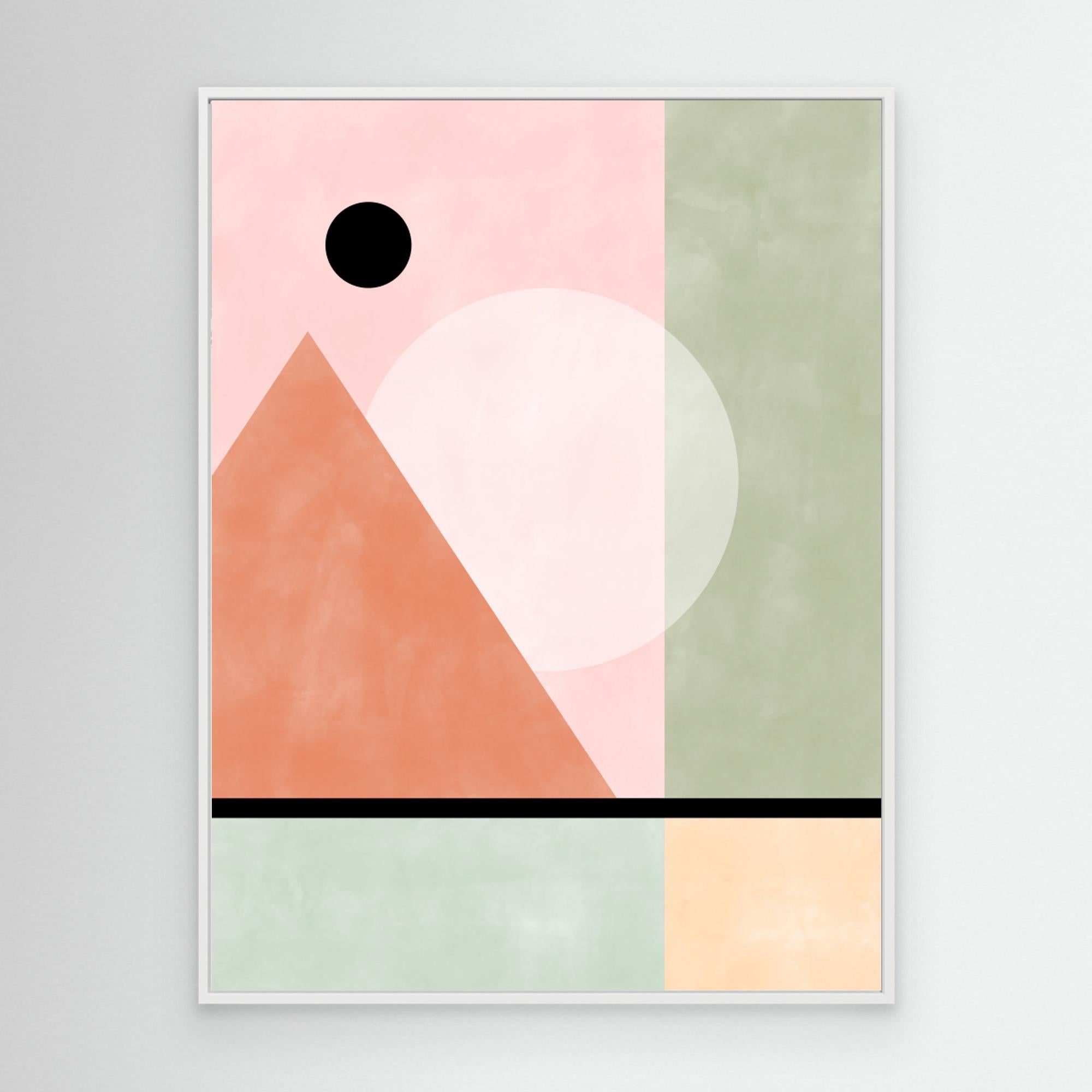 3x4 Aspectratio Pinkgreen27 by Elena Ristova Canvas