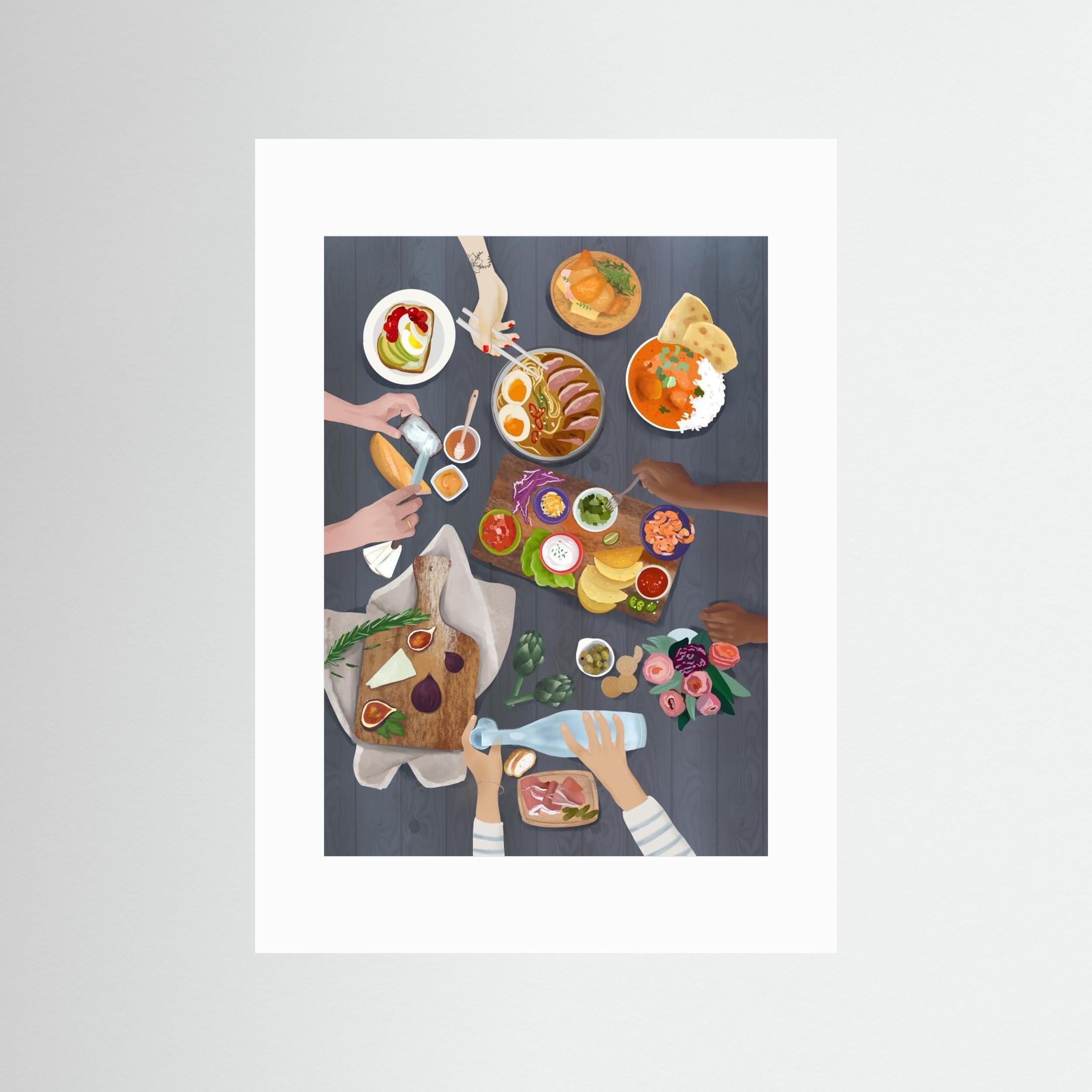 Brunch by Petra Lizde Fine Art Paper 