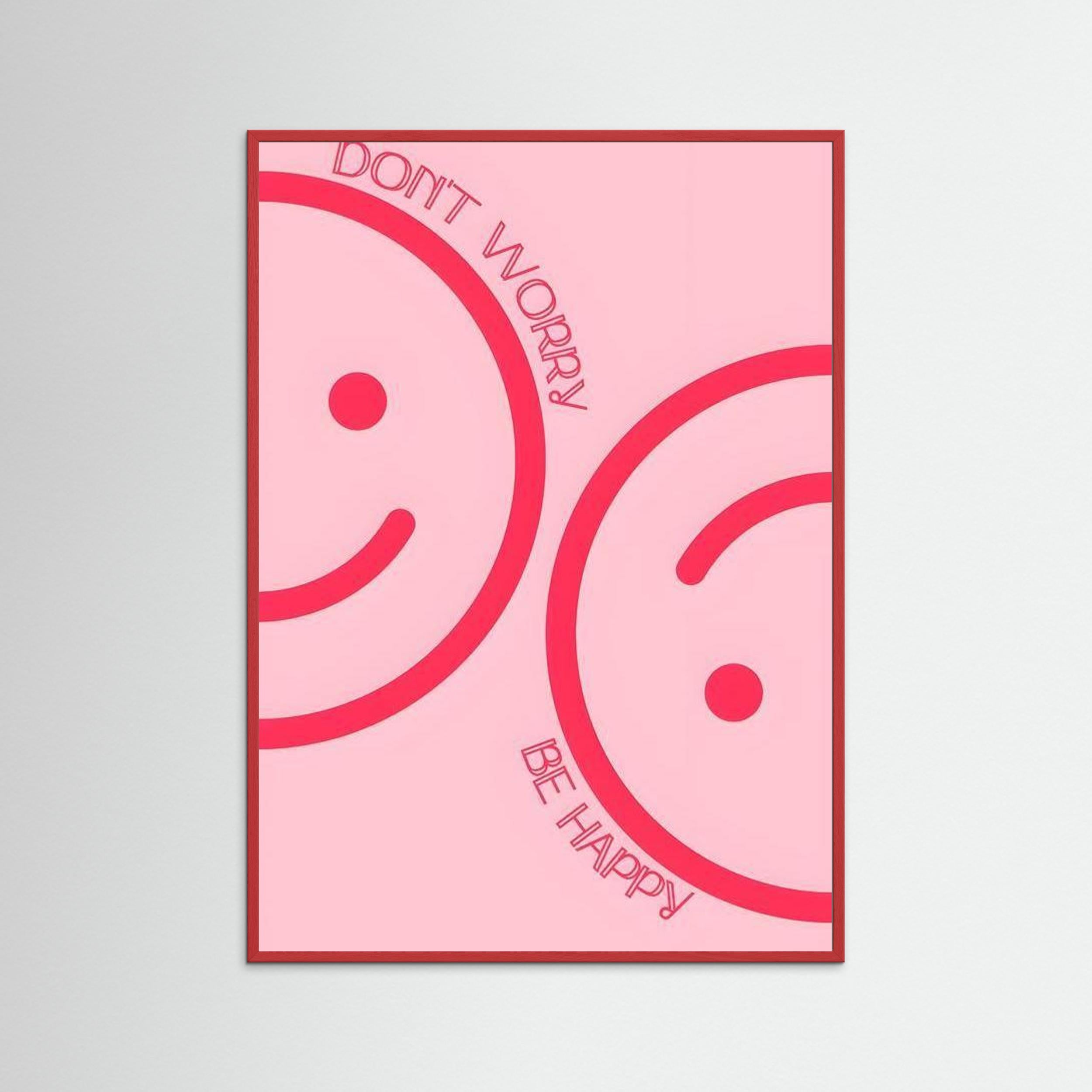 Don't worry, be happy by Natty Jaxx The Frame Gain Fine Art Paper 