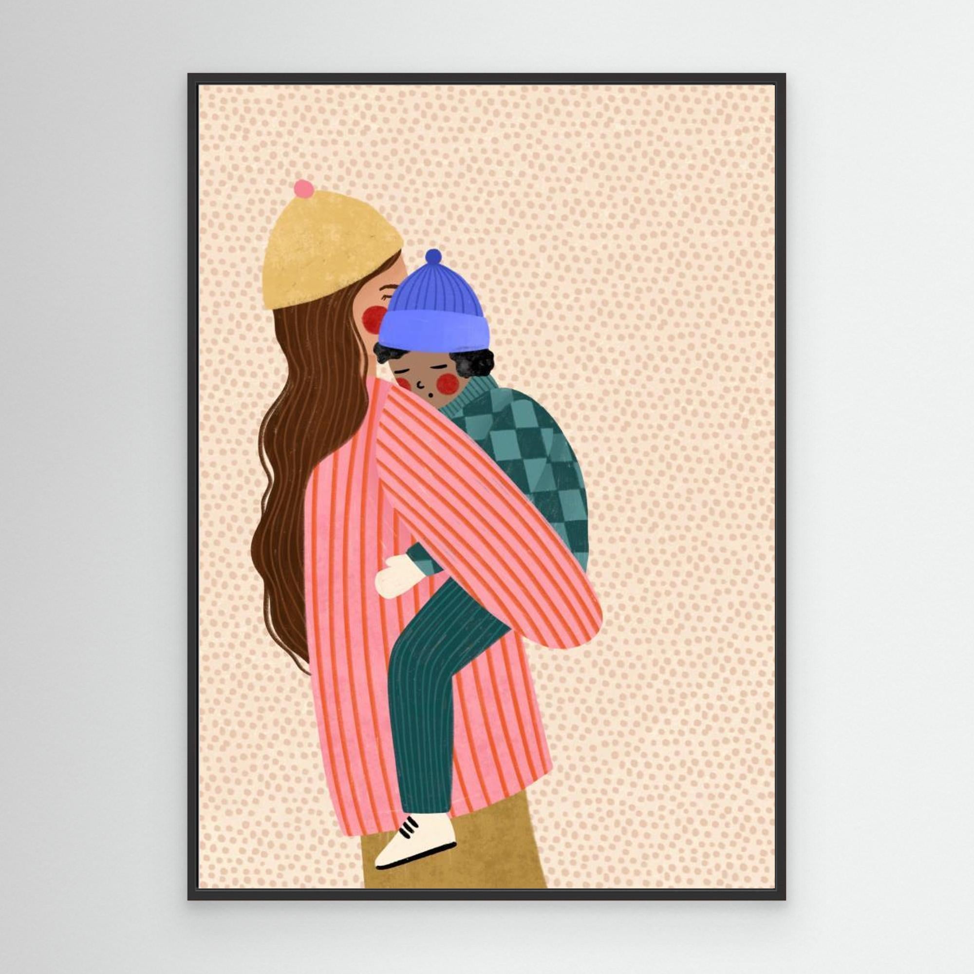 Mum and Boy by Bea Müller Canvas