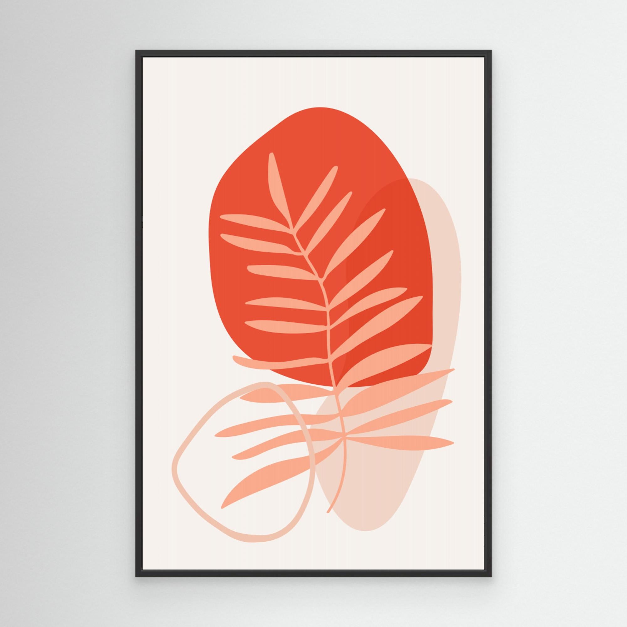 Abstract Botanical Boho Leaves 63 by Dina Dankers Canvas