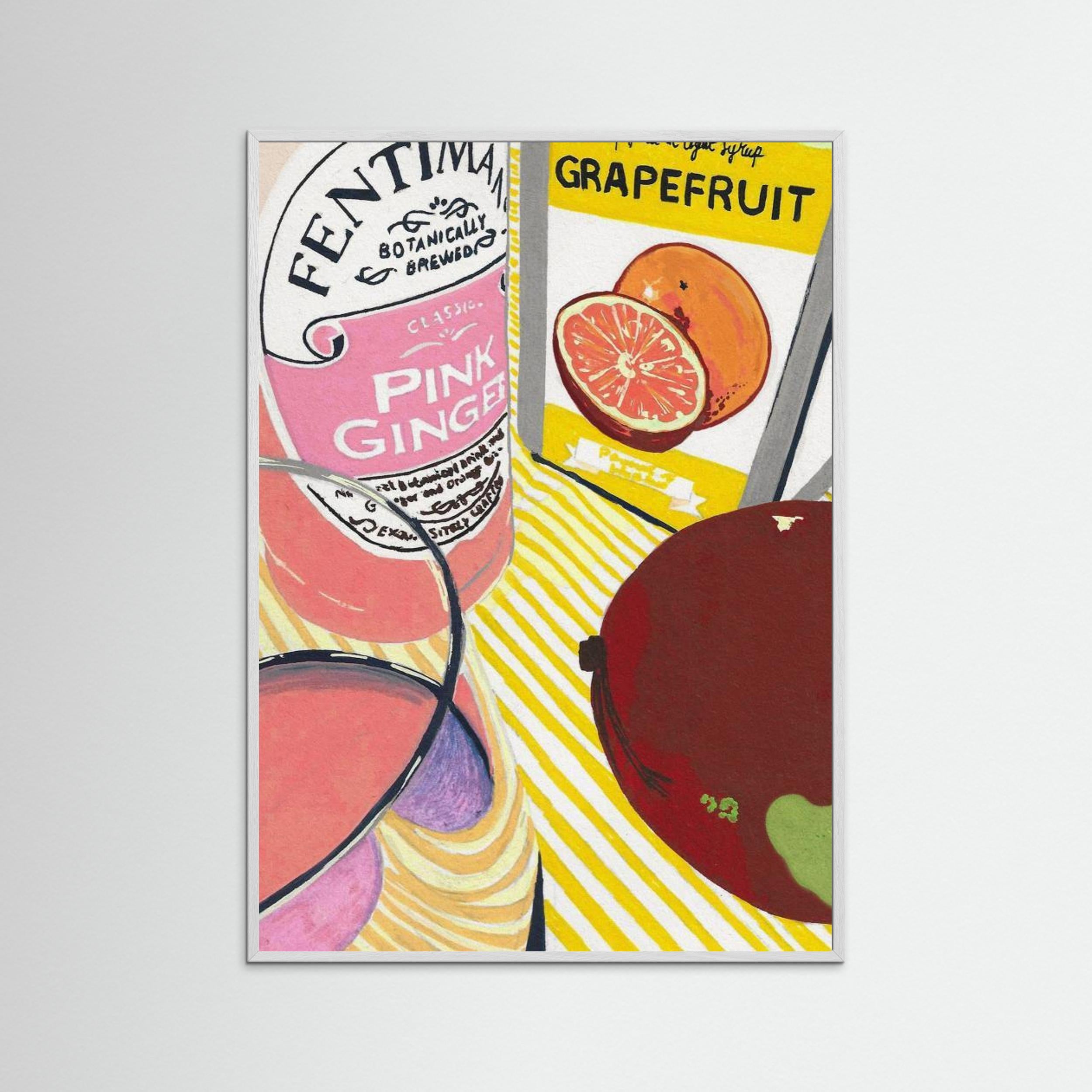 Fentimans Pink Ginger by Studio Mandariini Fine Art Paper 