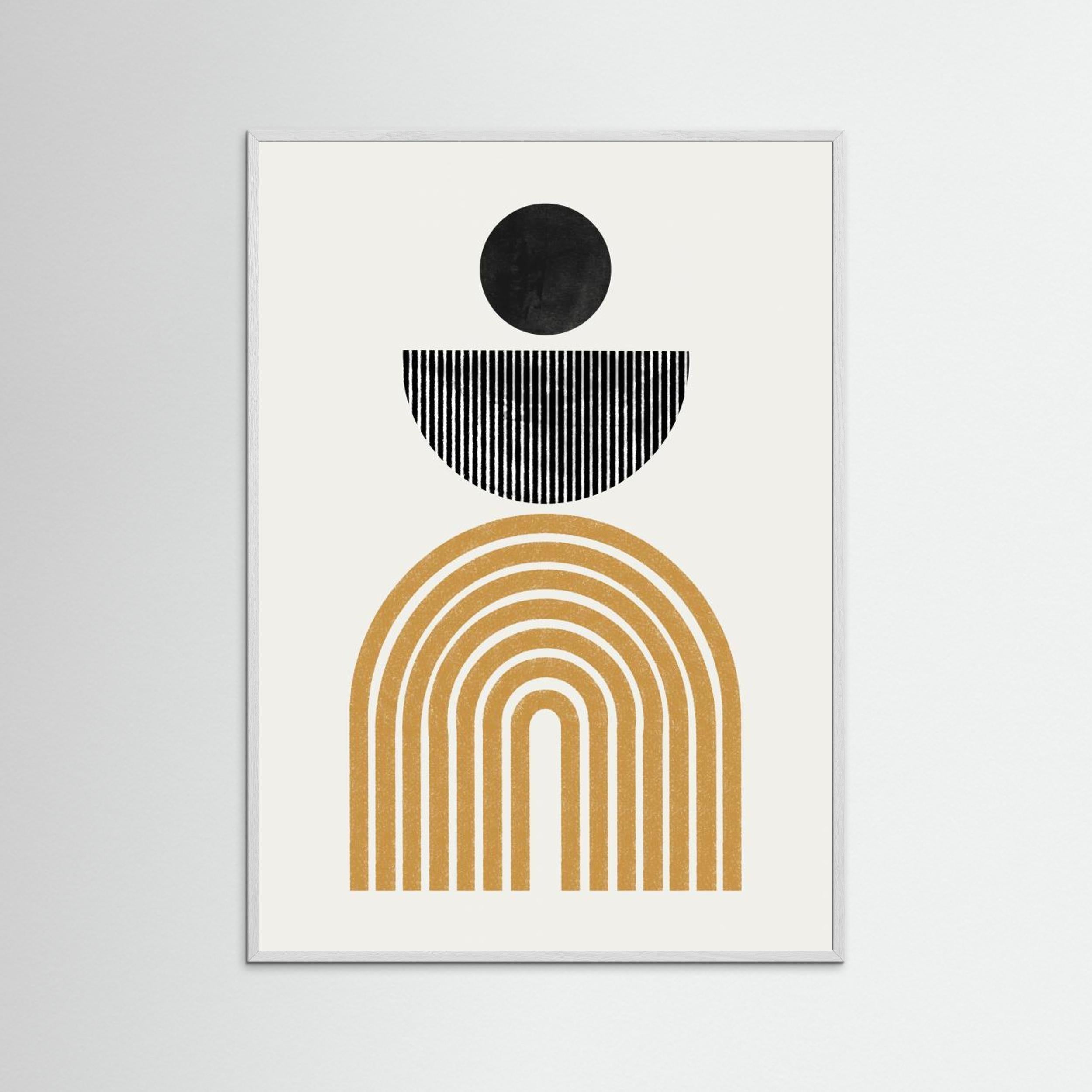 Midcentury Composition by The Miuus Studio Fine Art Paper 