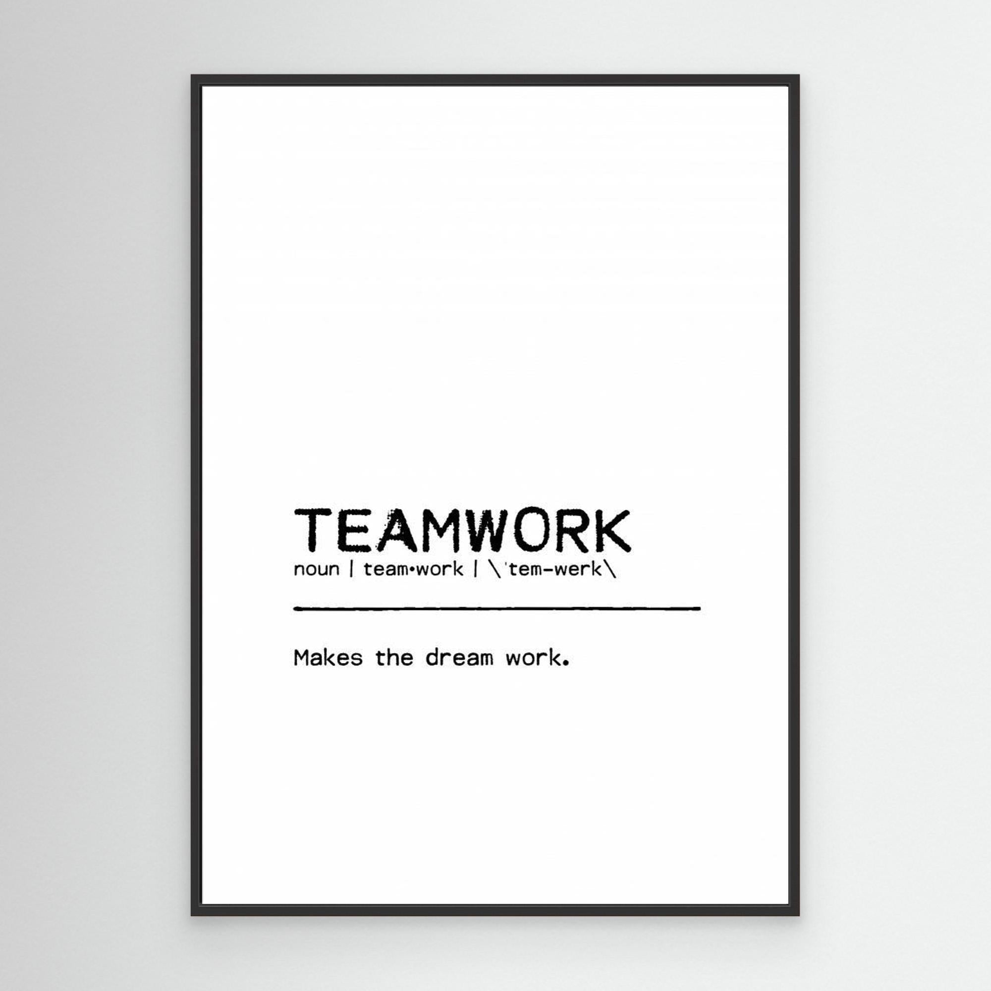 Quote Teamwork by Orara Studio Canvas