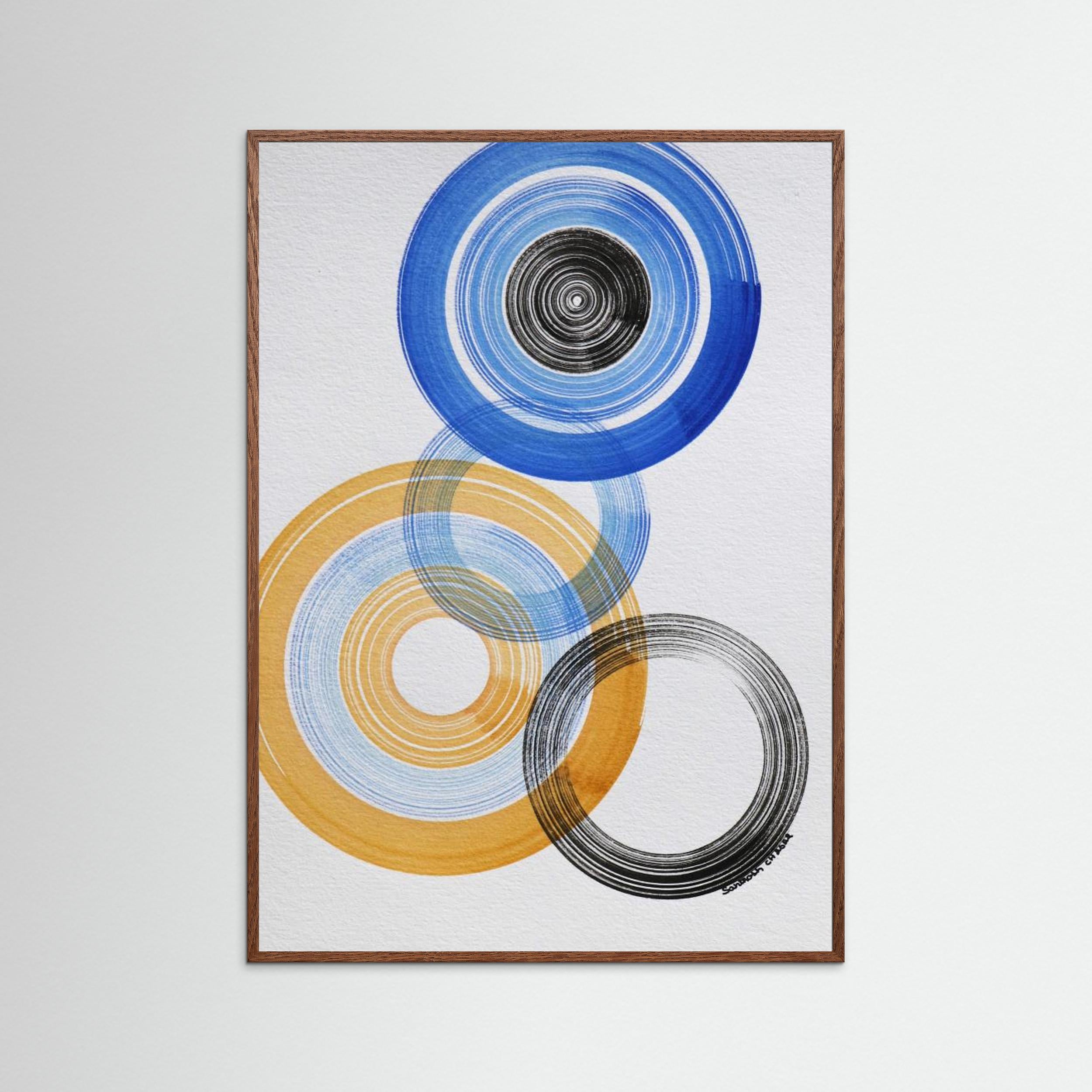 Shapes 4 by Santhosh Ch Fine Art Paper 