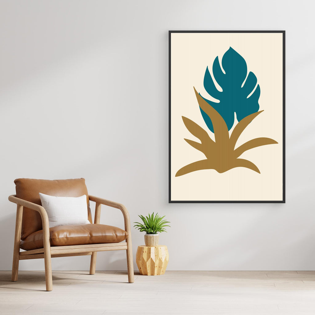 Abstract Botanical Boho Leaves 18 by Dina Dankers Canvas