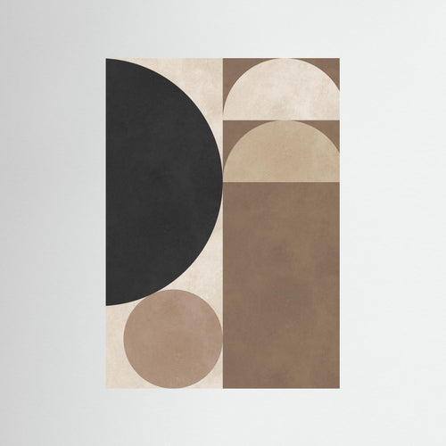 Brown geometry 6 by Vitor Costa Fine Art Paper 