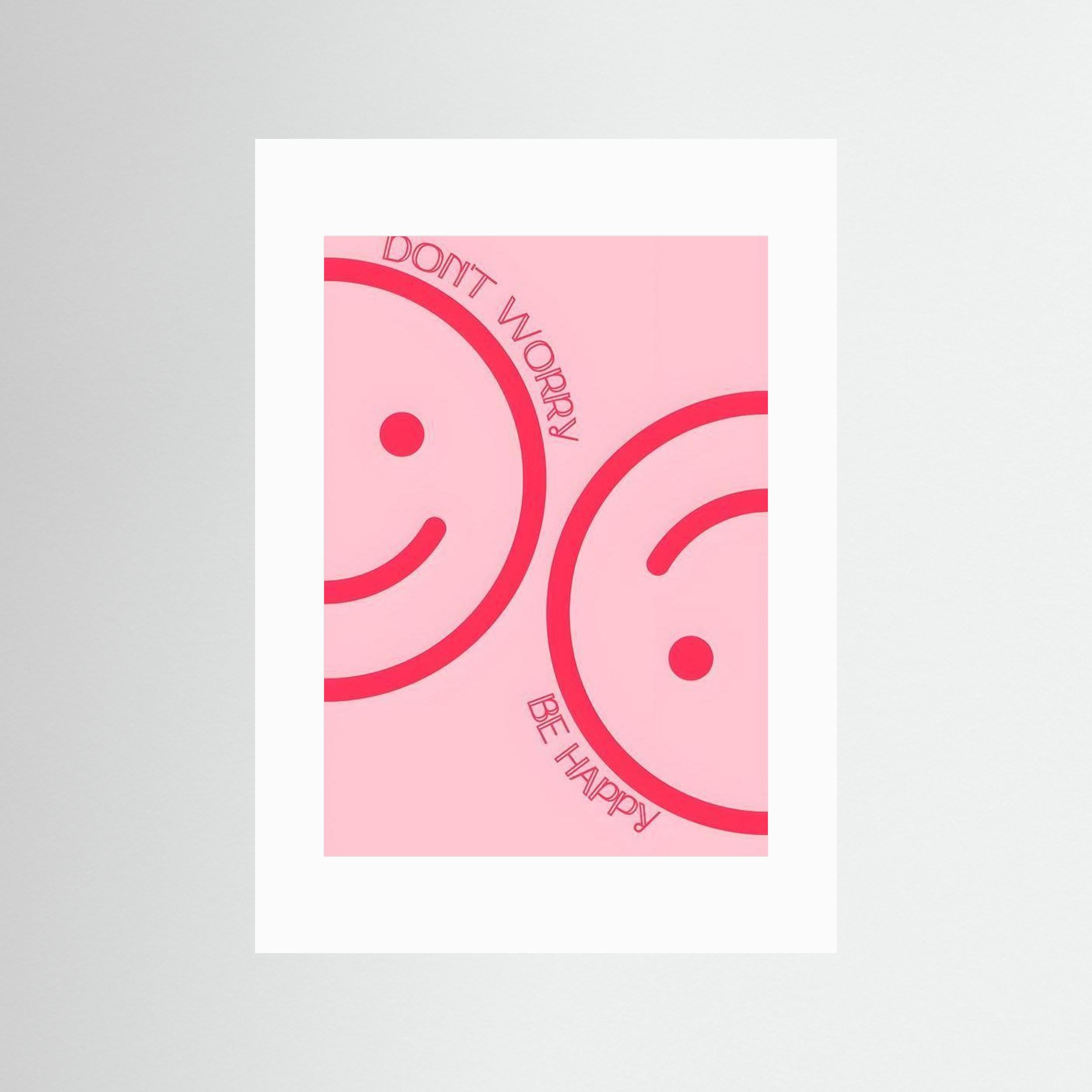 Don't worry, be happy by Natty Jaxx The Frame Gain Fine Art Paper 