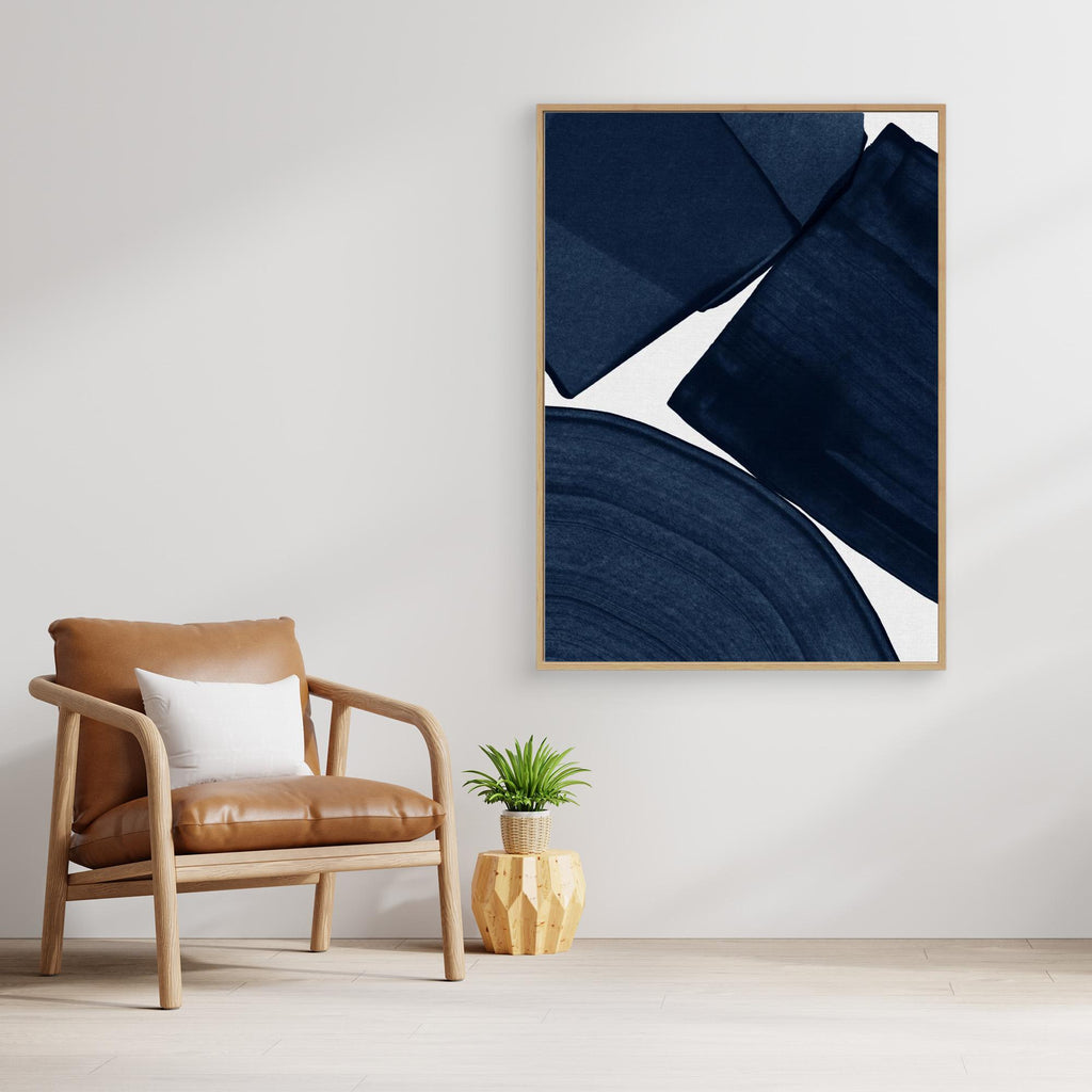 Minimalist Painting Blue II by Orara Studio