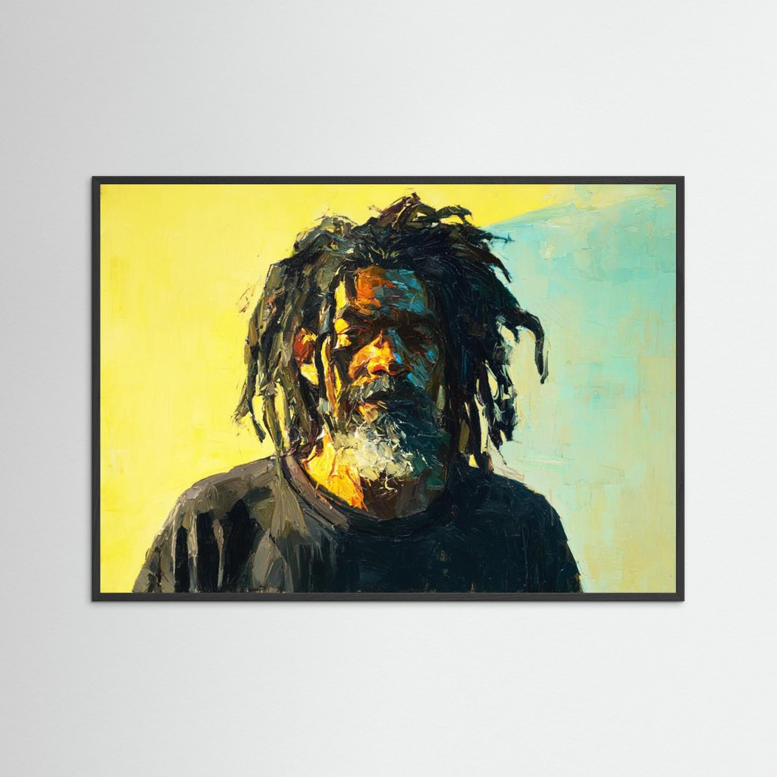 Yard Man by Natty Jaxxx The Frame Gain Fine Art Paper 