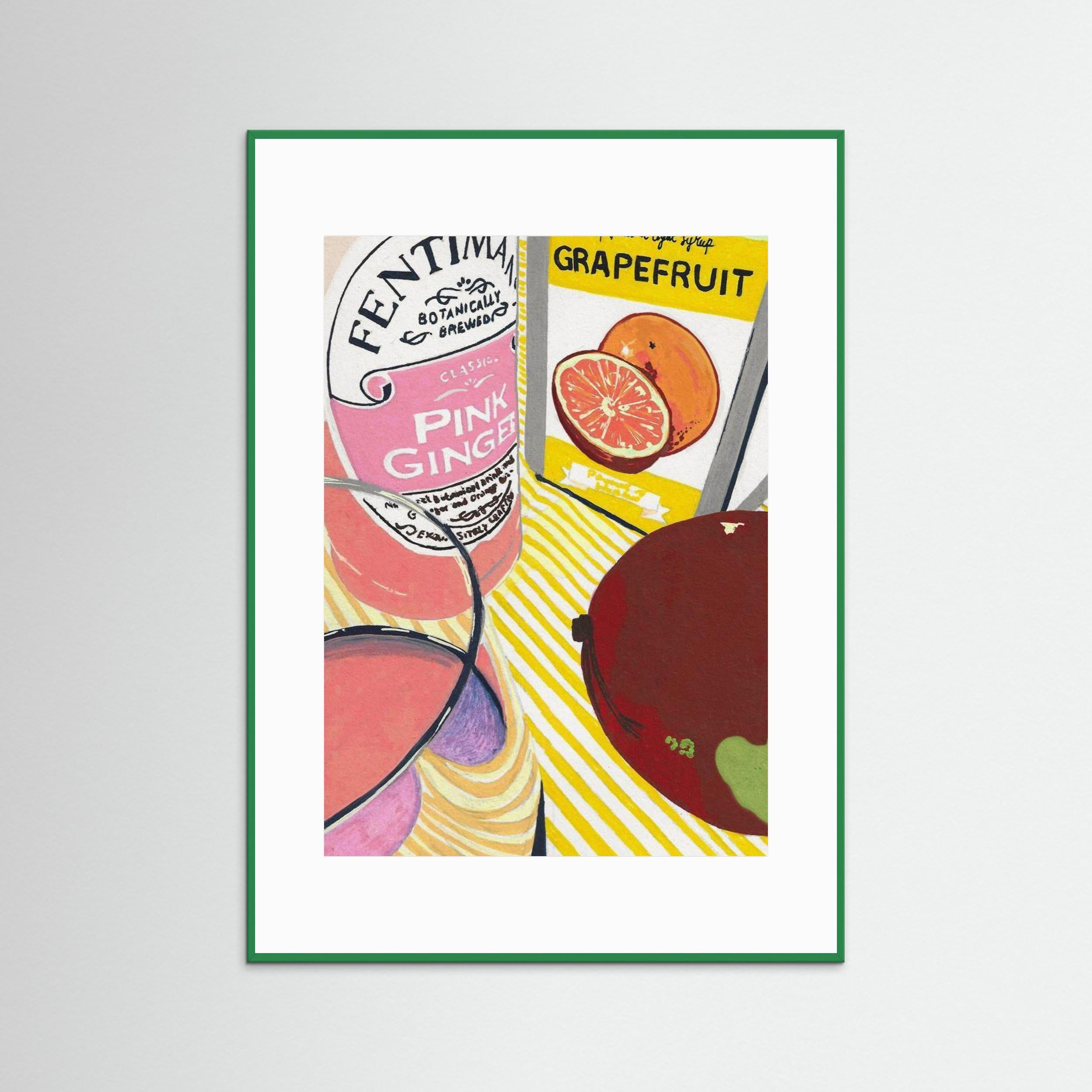 Fentimans Pink Ginger by Studio Mandariini Fine Art Paper 