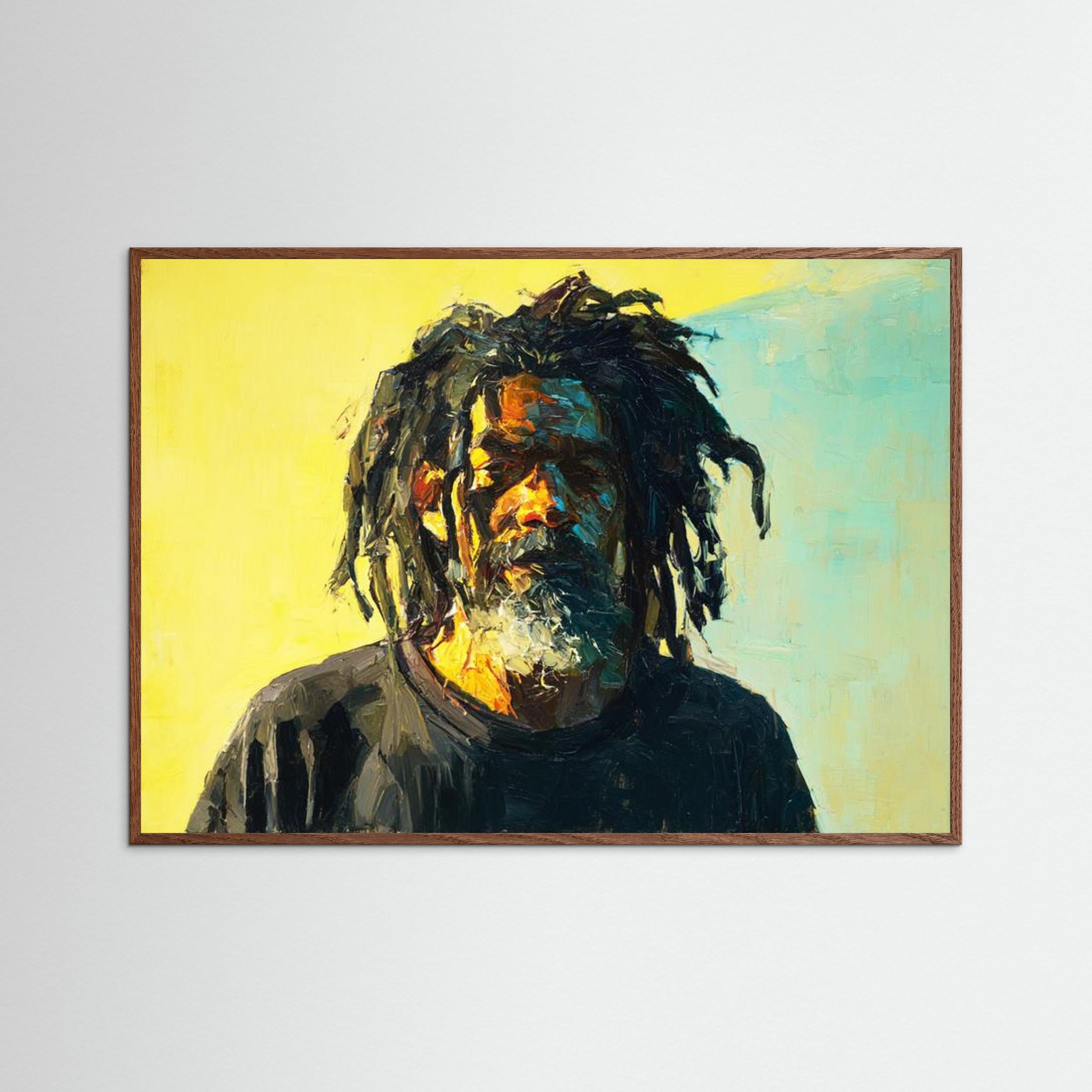 Yard Man by Natty Jaxxx The Frame Gain Fine Art Paper 