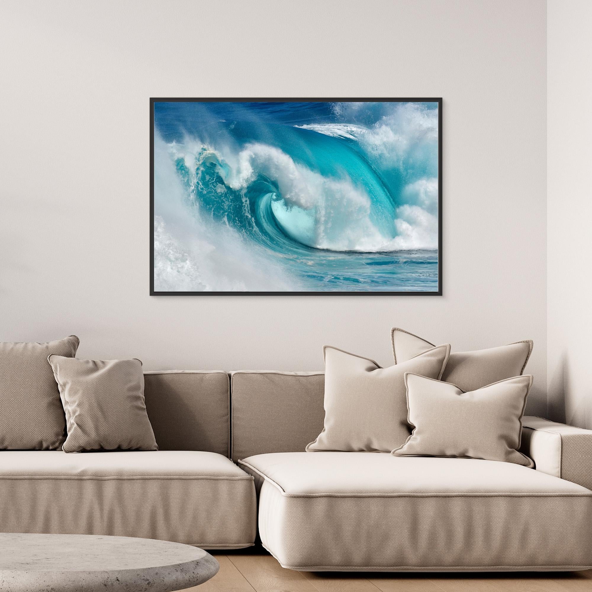 When the ocean turns into blue fire by Daniel Montero