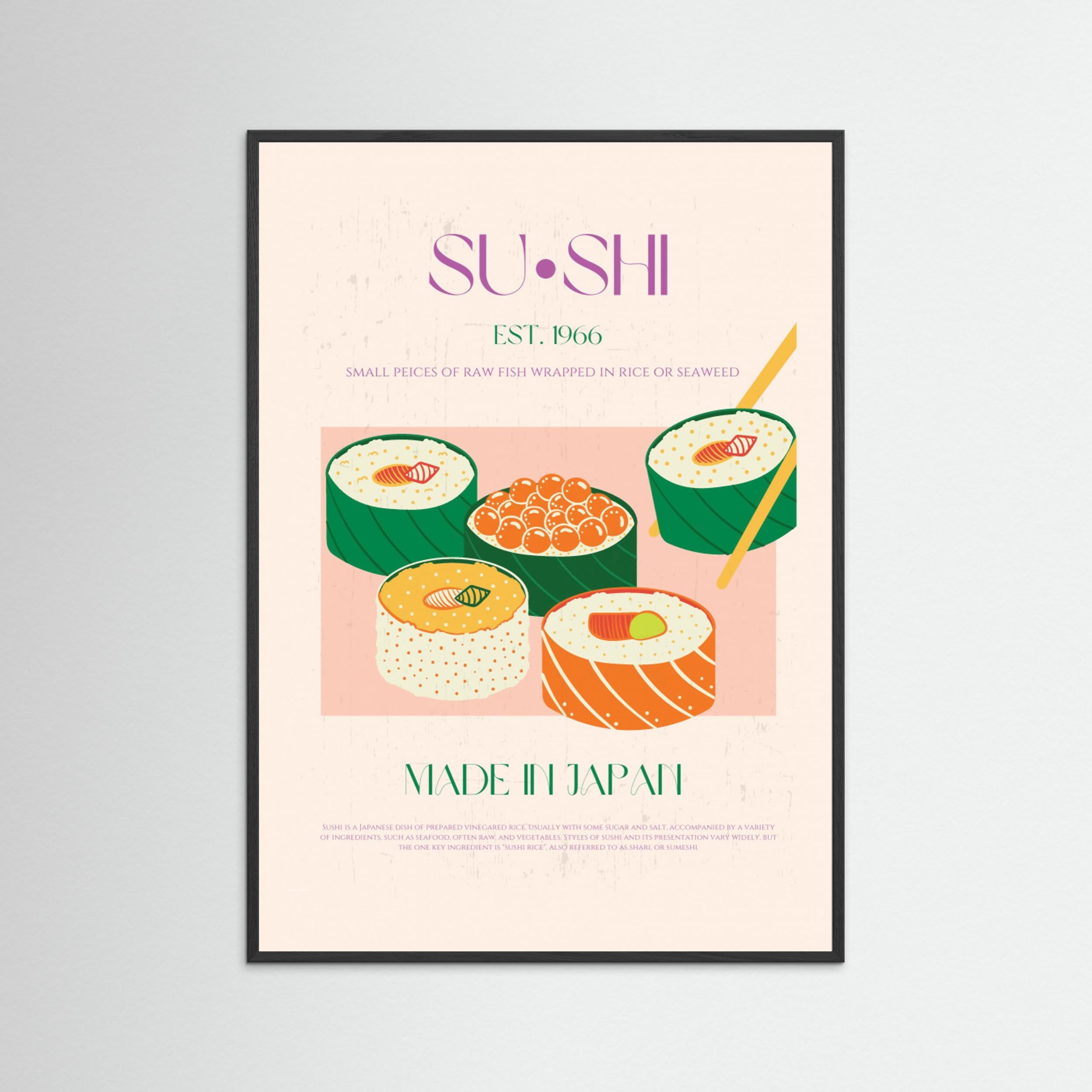 Sushi by Nazma Khokhar Fine Art Paper 