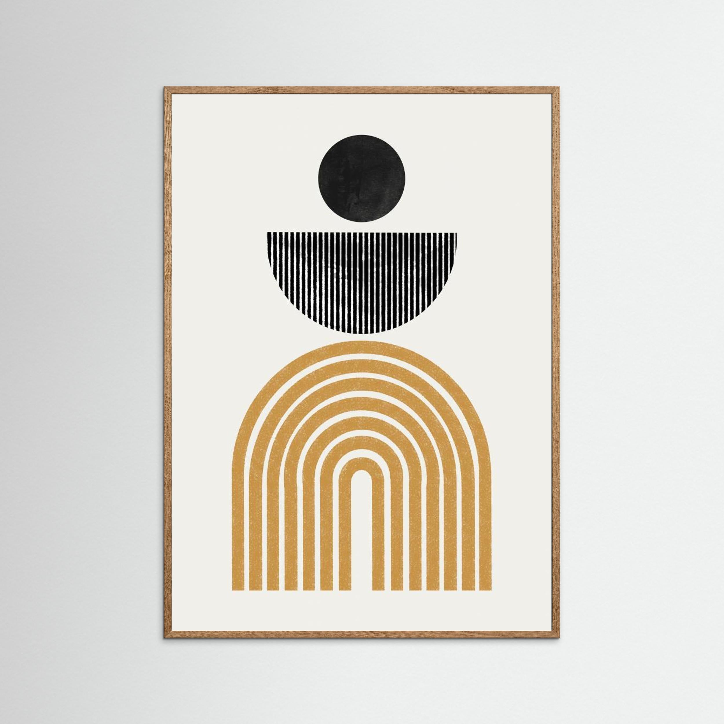 Midcentury Composition by The Miuus Studio Fine Art Paper 