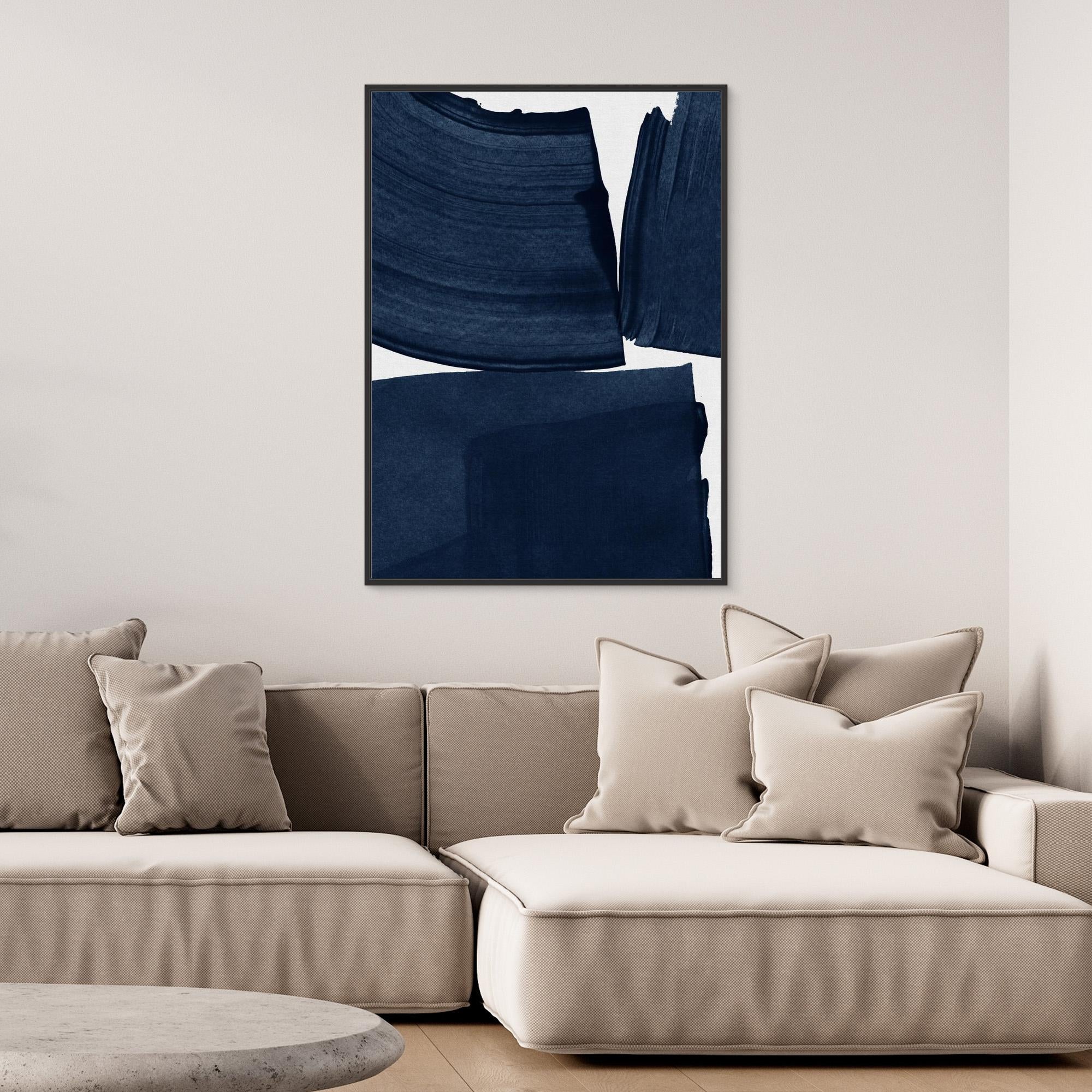 Minimalist Painting Blue I by Orara Studio