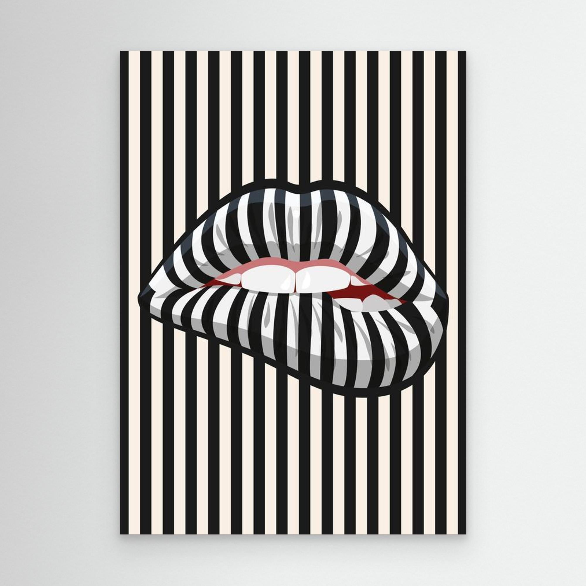 Licorice lips by The Frame Gain Canvas