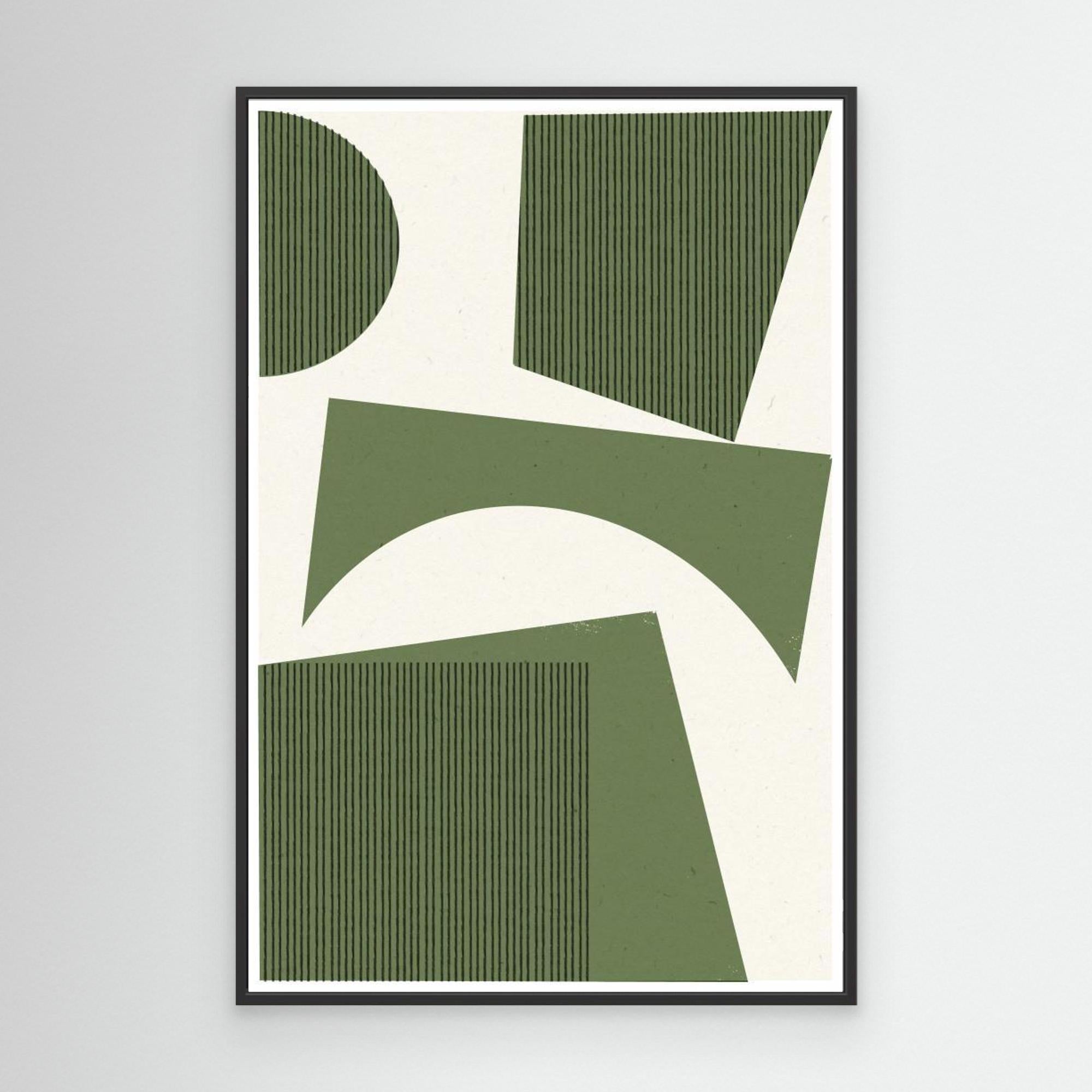 Modern Abstract Shape 01 by The Miuus Studio Canvas