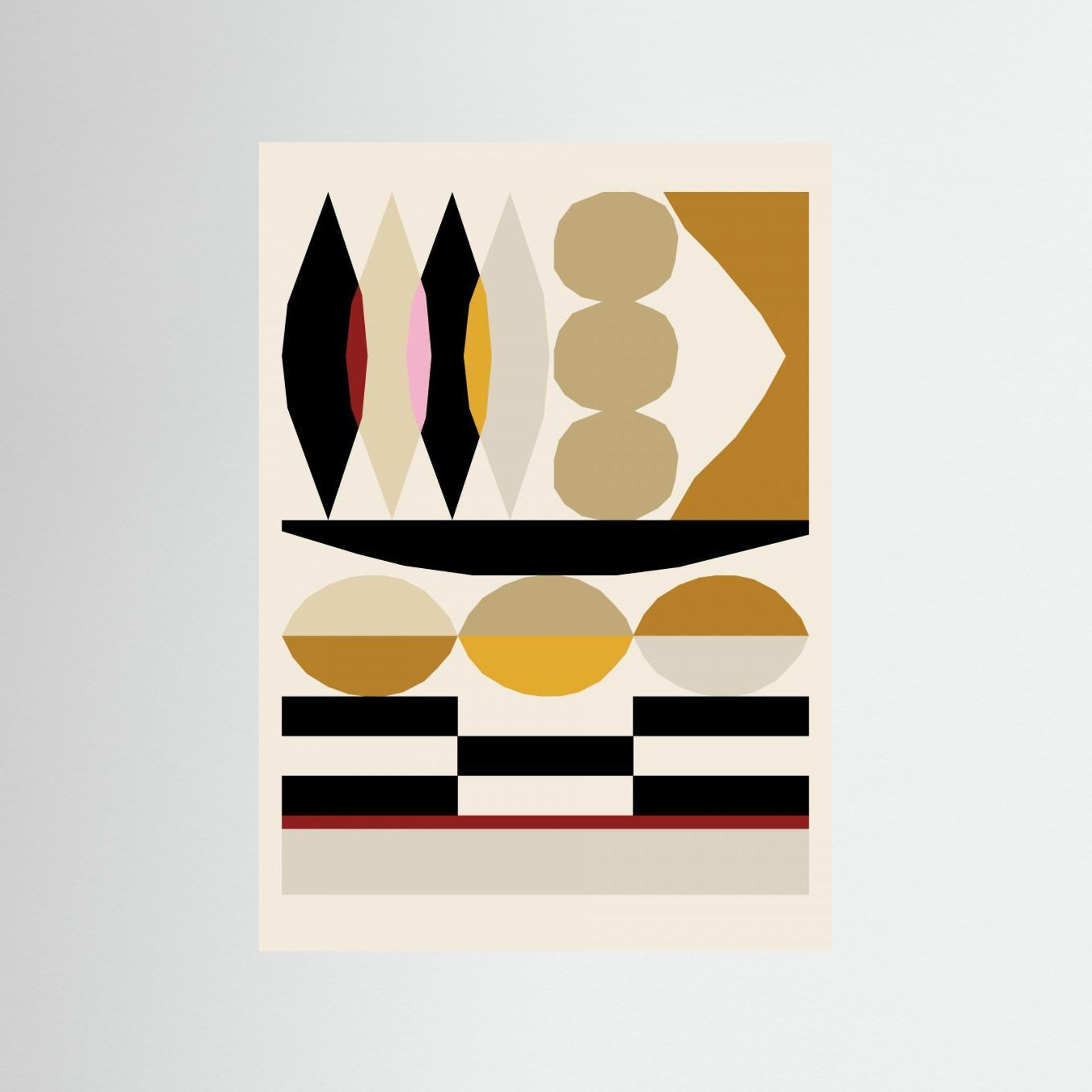 Abstract composition 25 by Nktn Fine Art Paper 